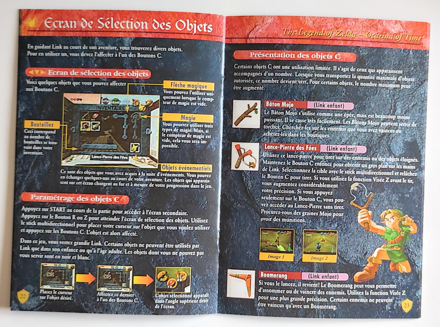 Notice The Legend of Zelda: Ocarina of Time N64 - Français -