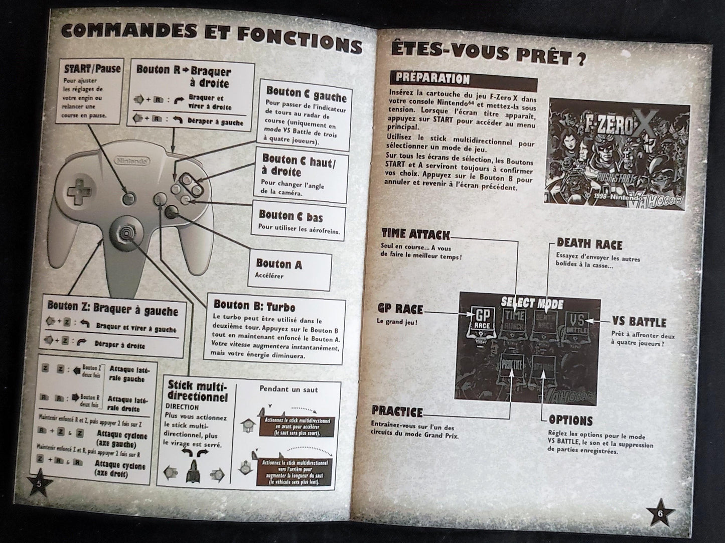 Notice F-Zero X - N64 - Français