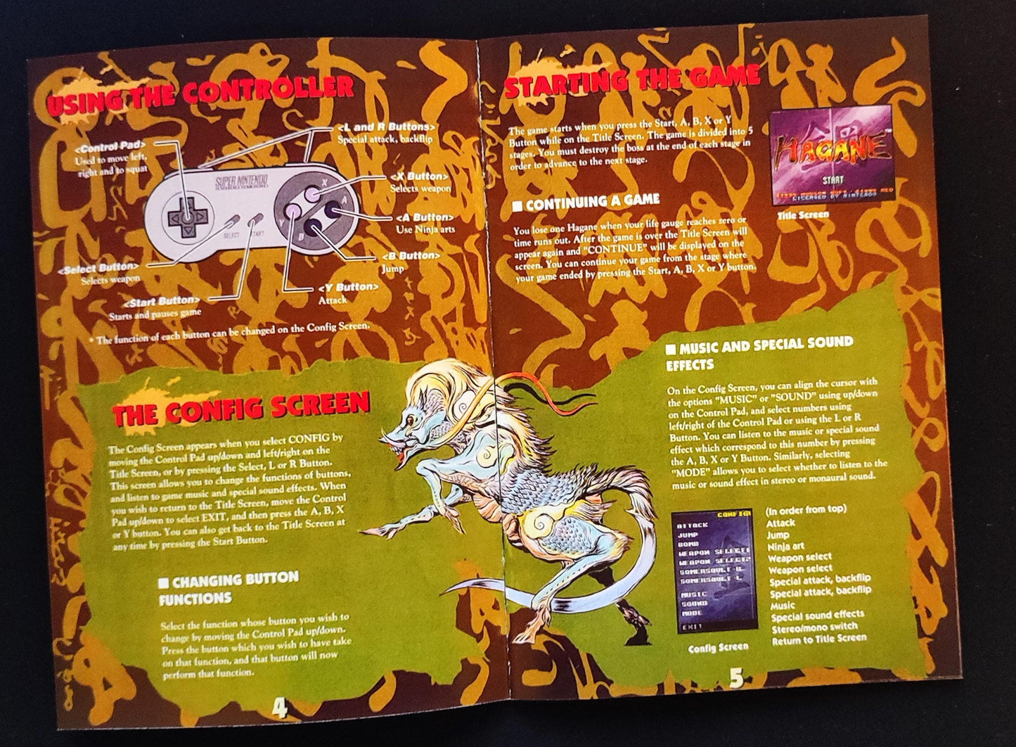 Notice Hagane- EUR - SNES - Anglais -