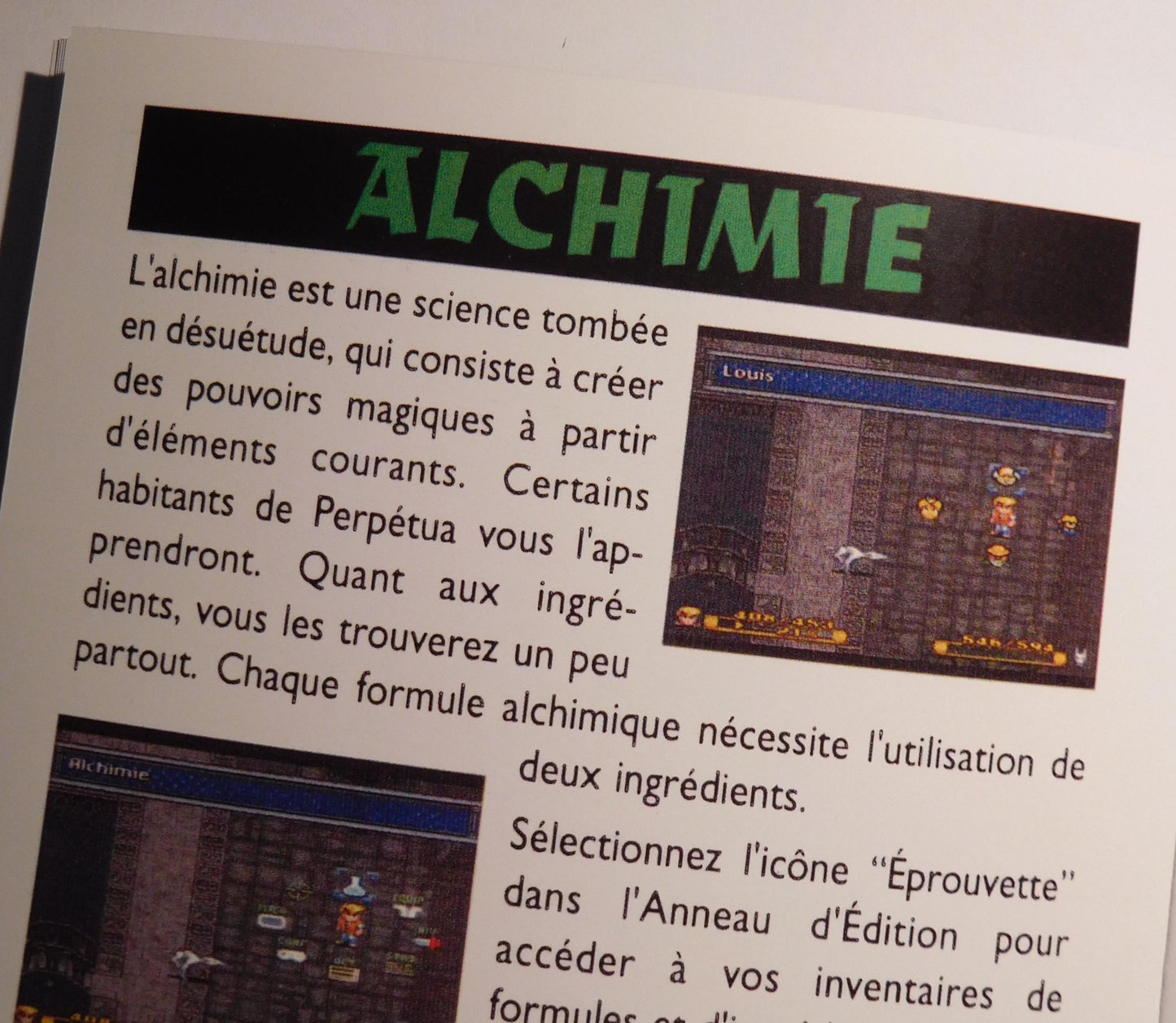 Notice Secret of Evermore - SNES - Français -