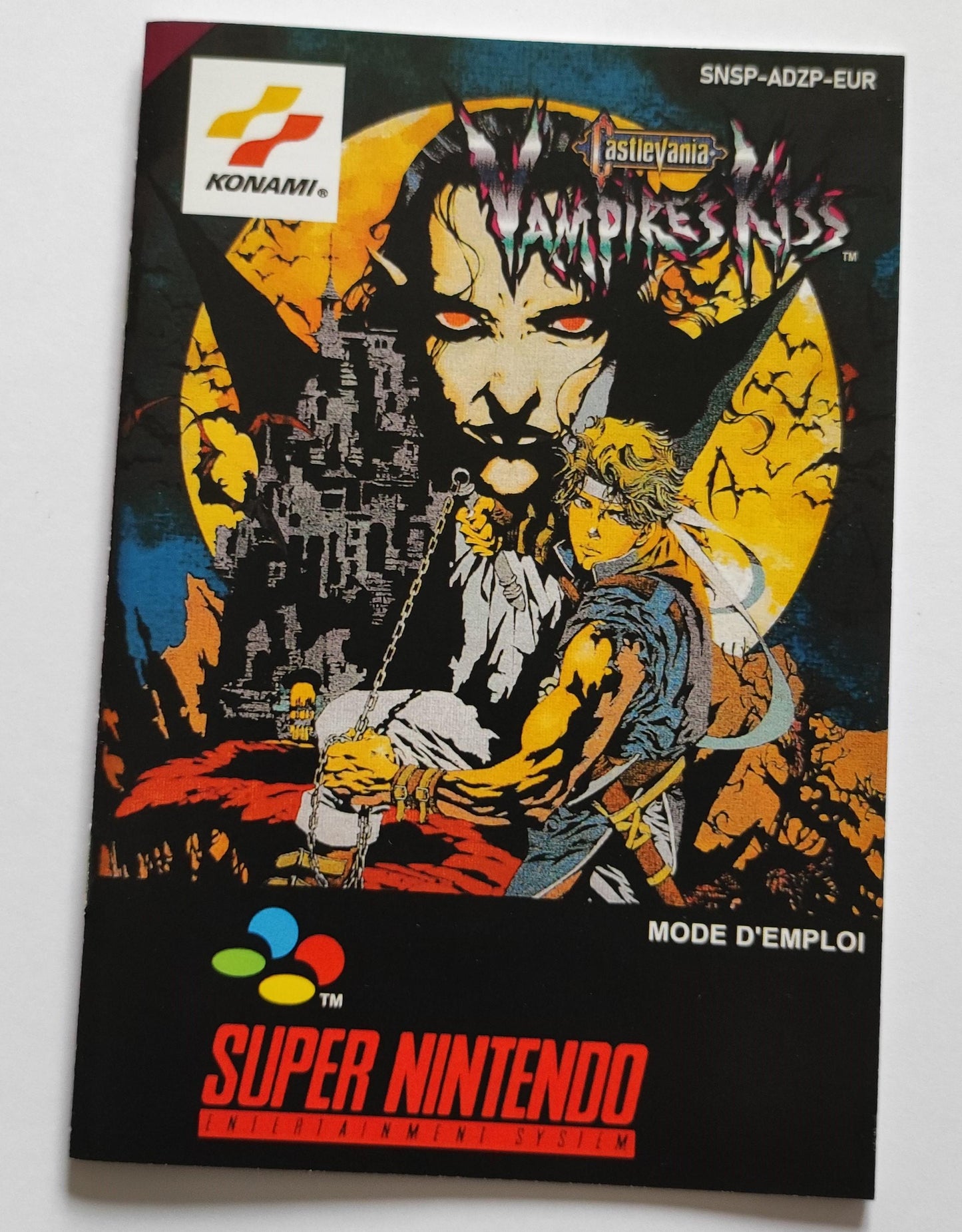 Notice Castlevania: Vampire's Kiss SNES - Français -