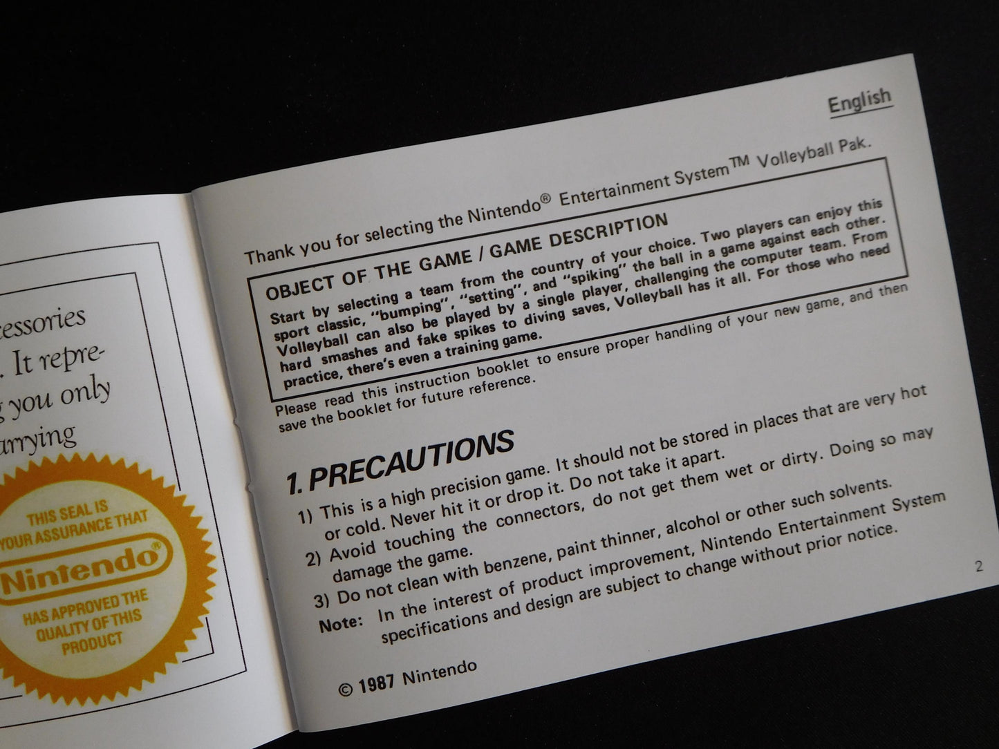 Notice Volleyball - ASD - NES - Français/Anglais -