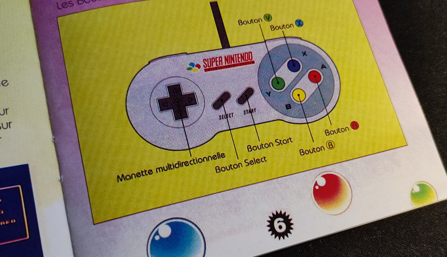 Notice Super Pang SNES - Français -