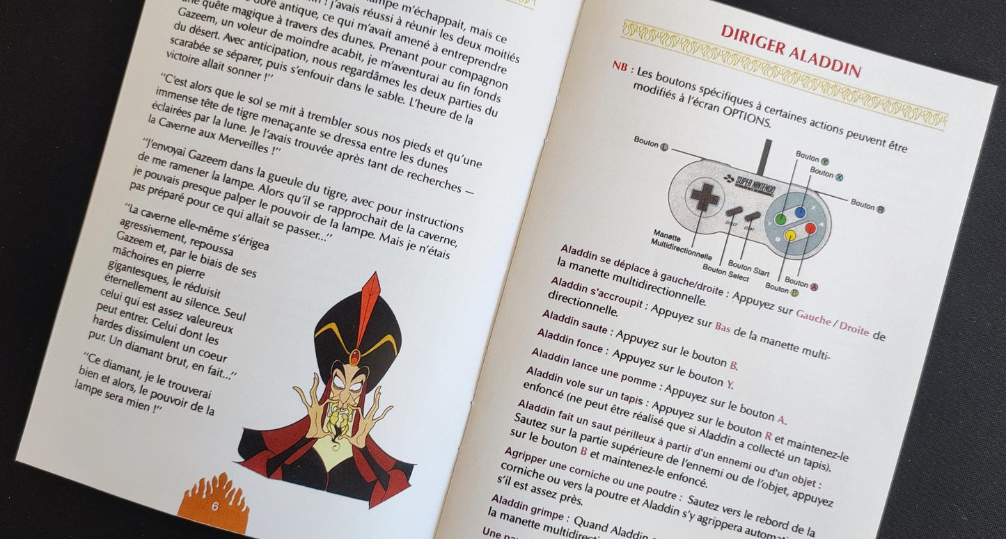 Notice Aladdin SNES - Français -