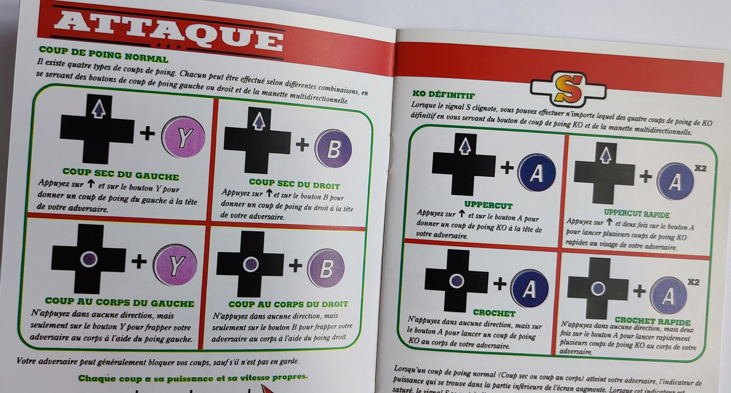 Notice Super Punch-Out!! SNES - Français -