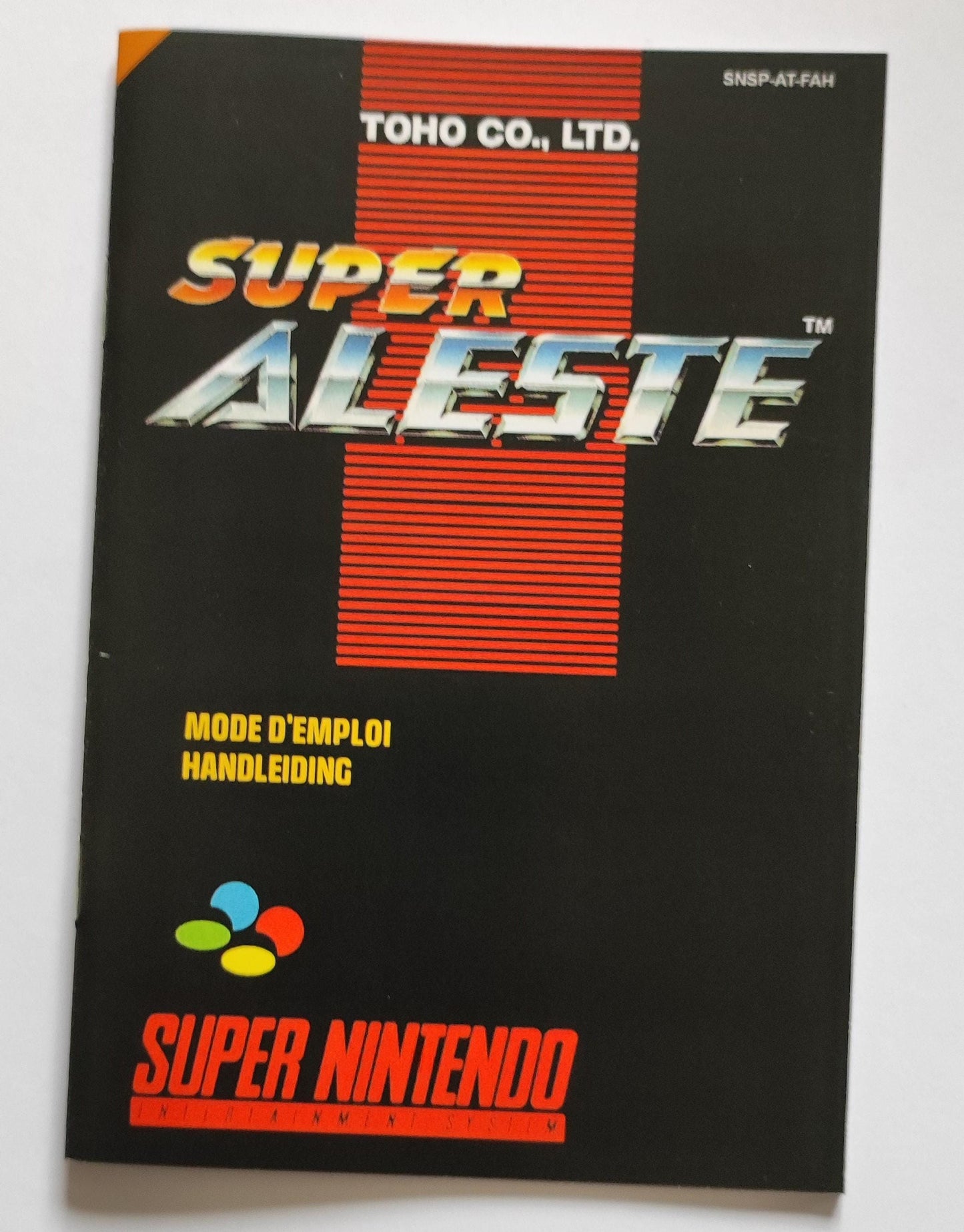 Notice Super Aleste SNES - Français -