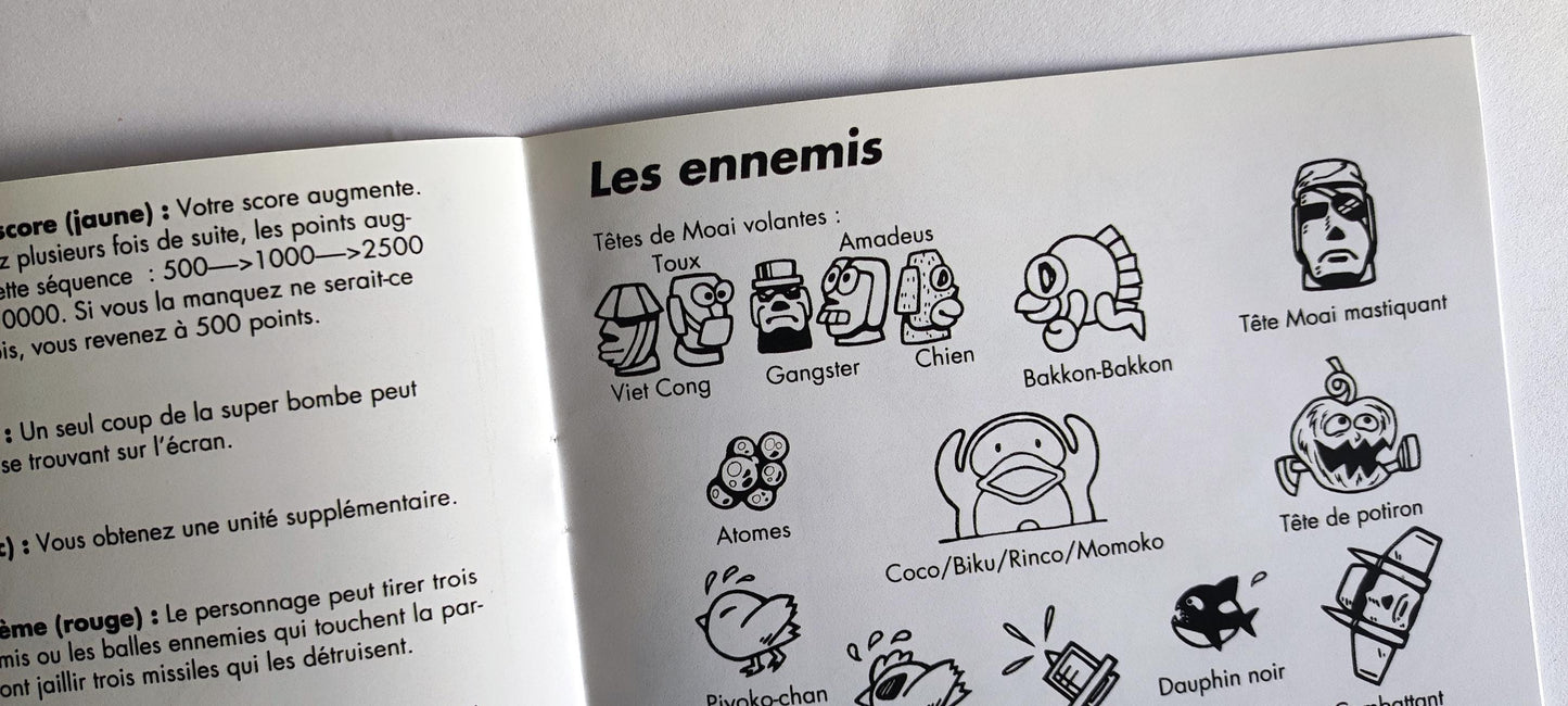 Notice Parodius NES - Français -