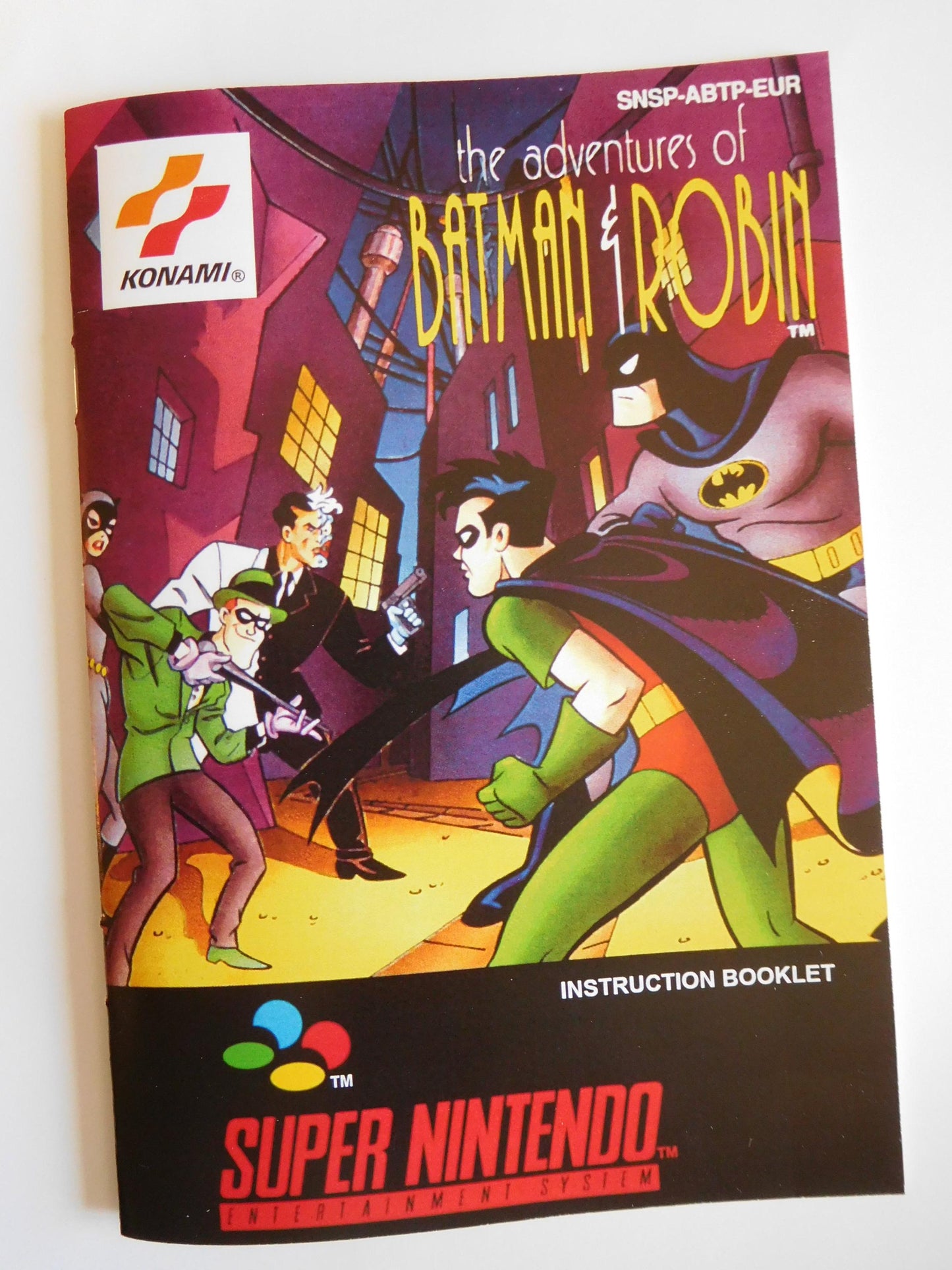 Notice The Adventures of Batman & Robin - SNES - Français -