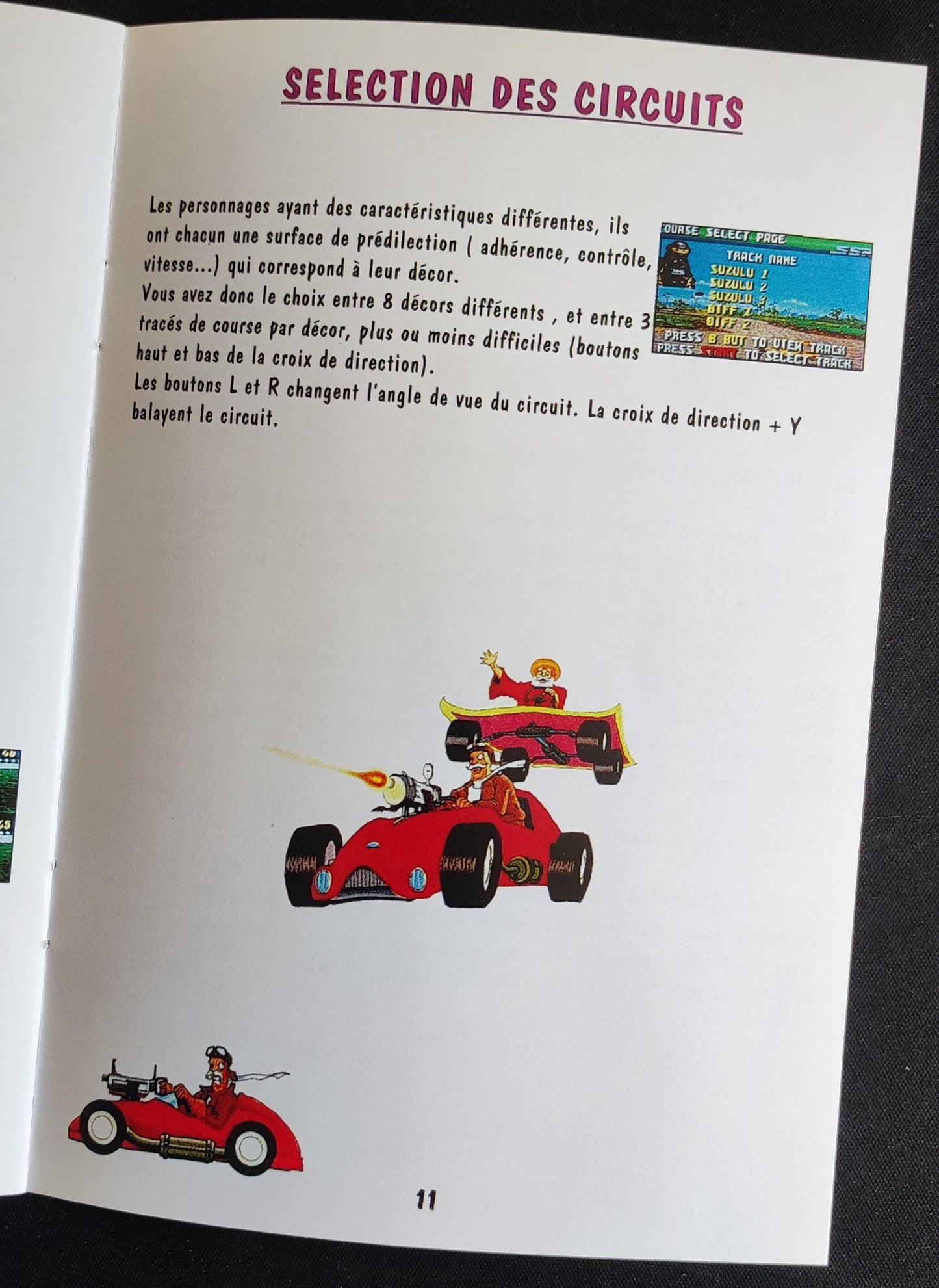 Notice Street Racer - SNES - Français -