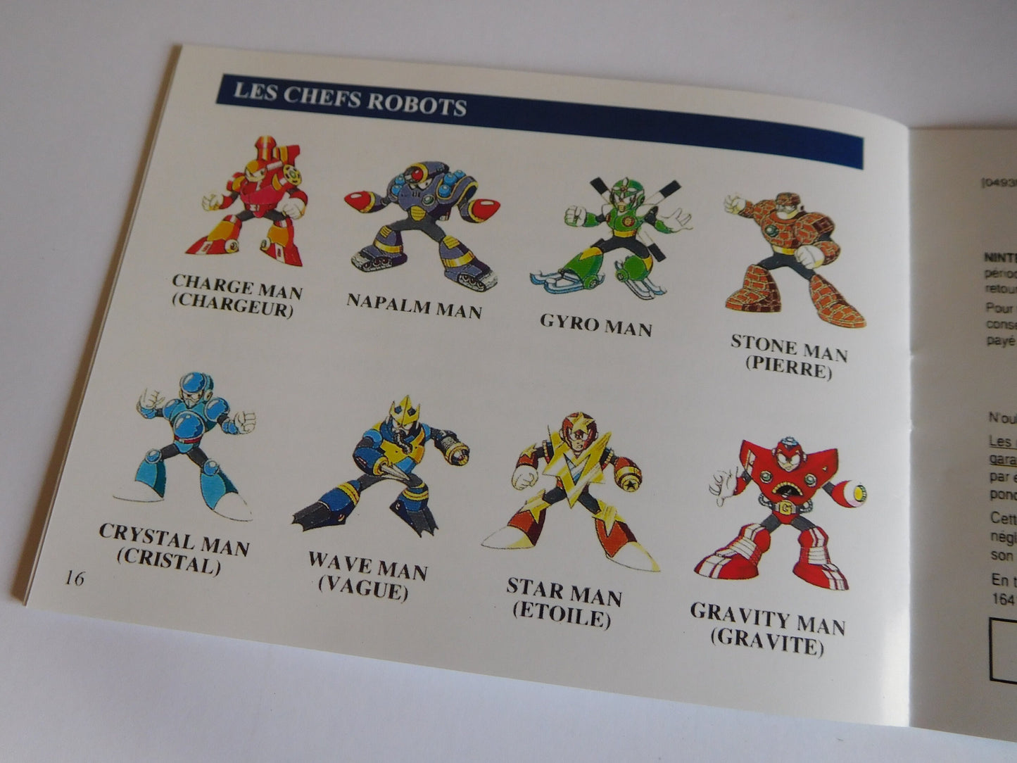 Notice Megaman 5 NES - Français -