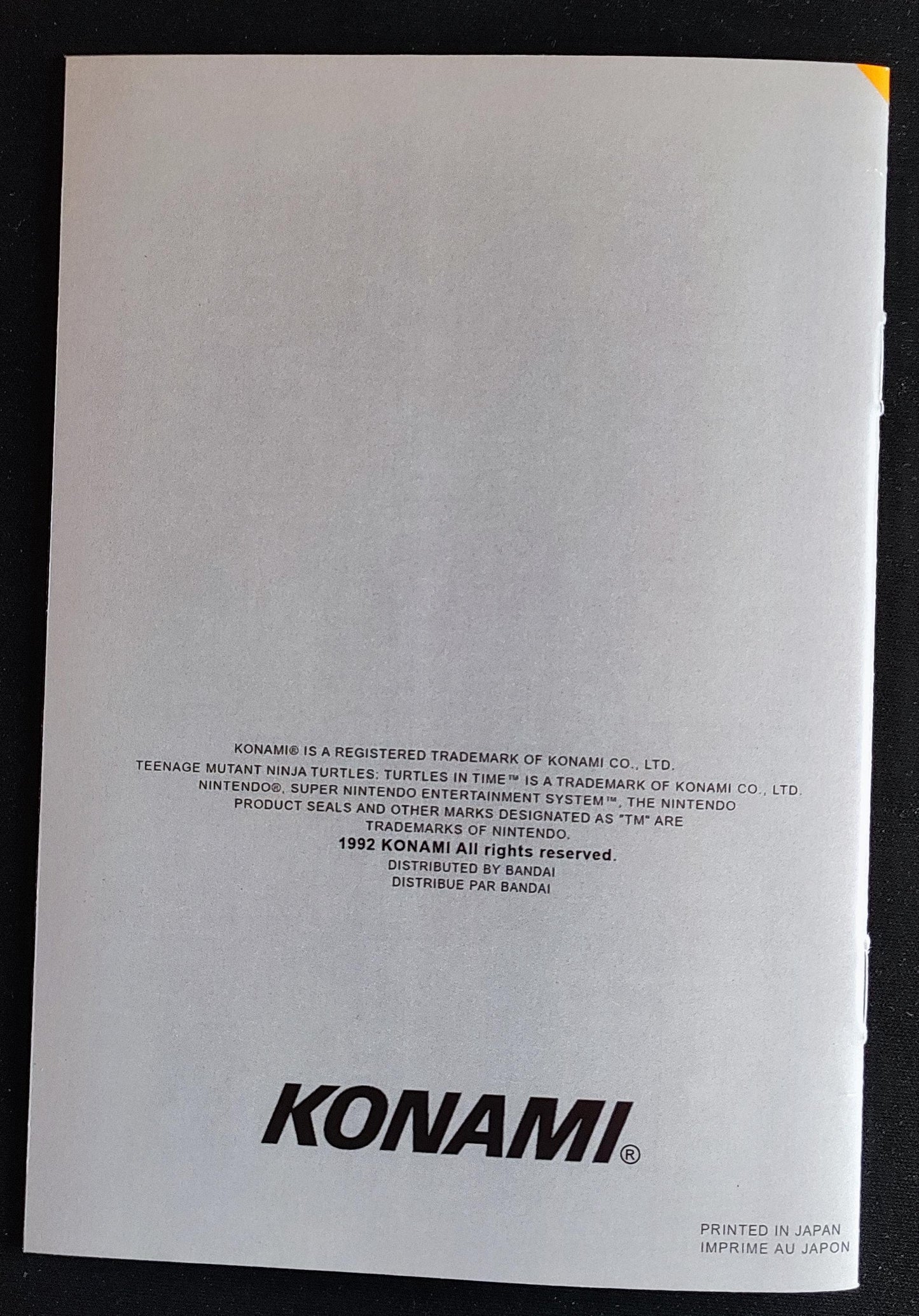 Notice Teenage Mutant Hero Turtles: Turtles in Time SNES - Français -