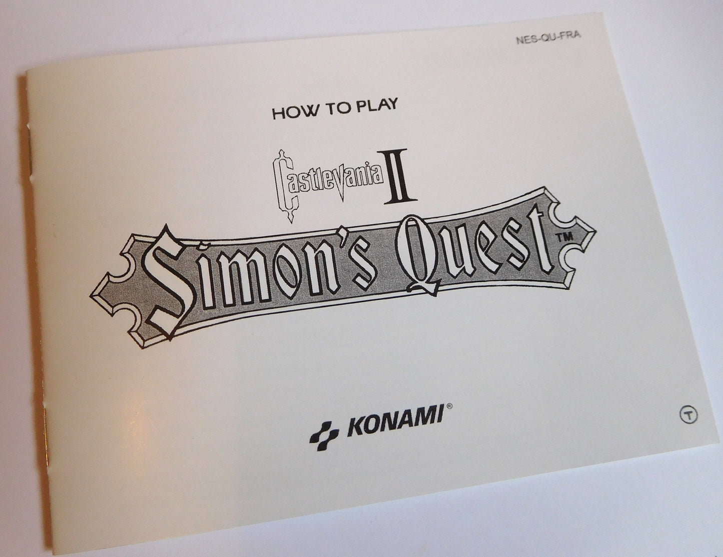 Notice Castlevania II: Simon's Quest NES - Français -