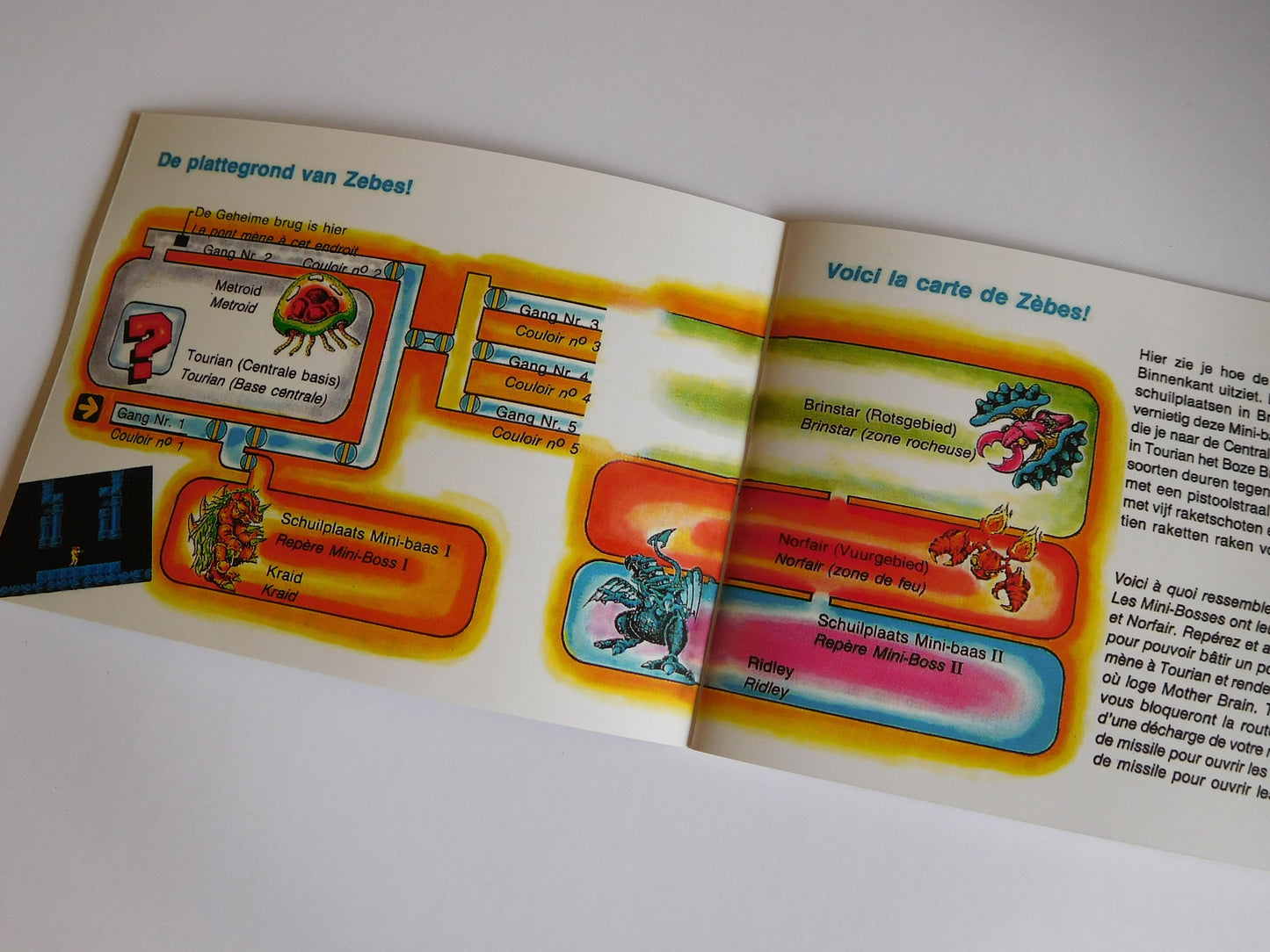 Notice Metroid - NES - Français / Néerlandais -