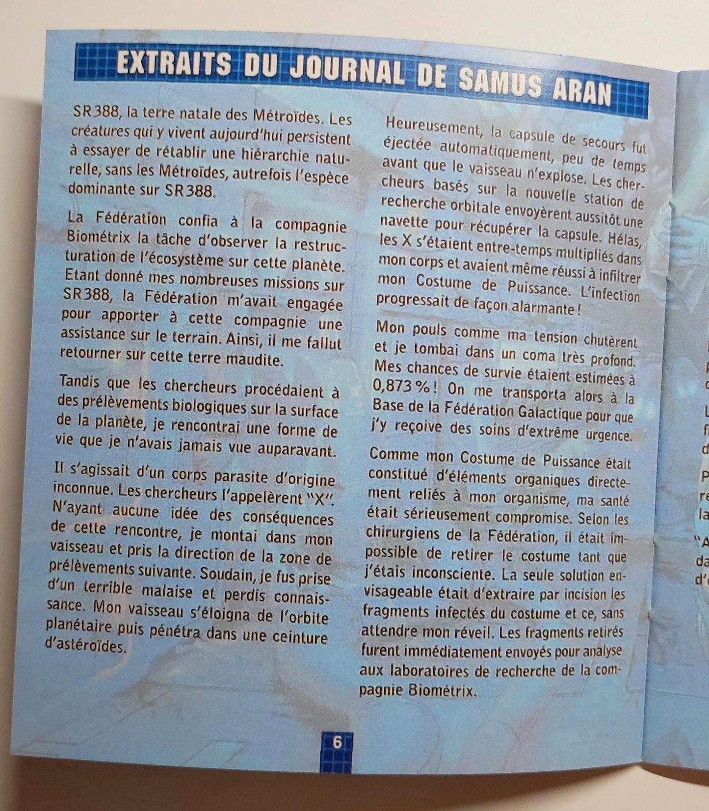 Notice Metroid: Fusion - Game Boy Advance - Français -