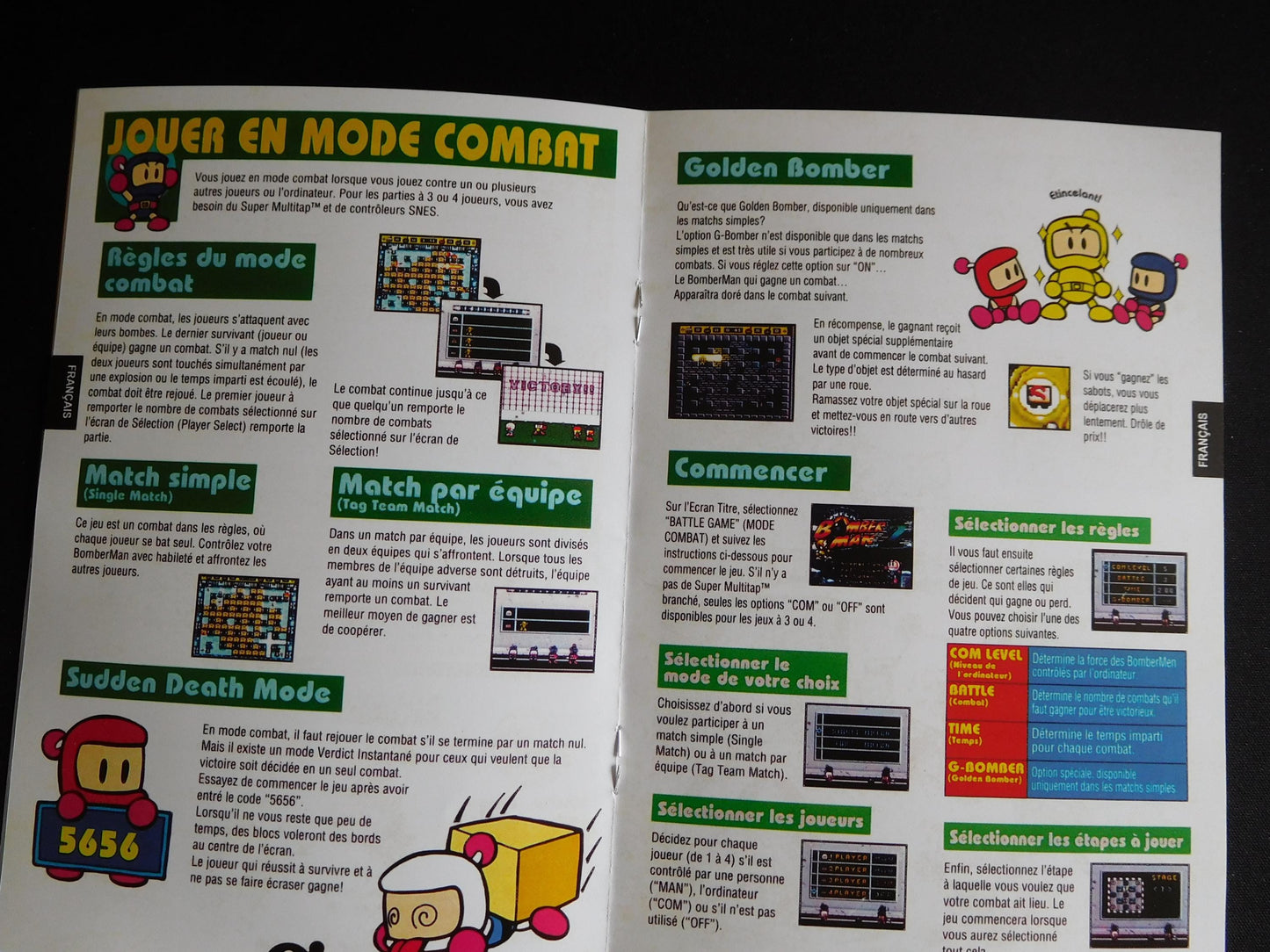 Notice Super Bomberman 2 - SNES - Français -