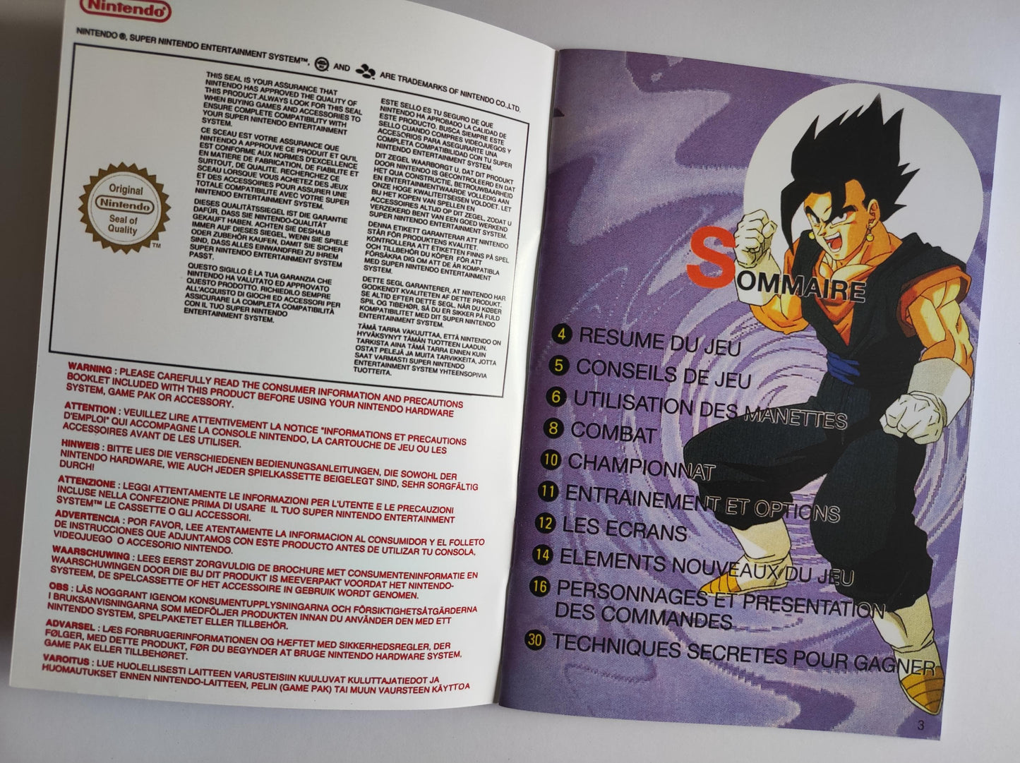 Notice Dragon Ball Z : Hyper Dimension SNES - Français -