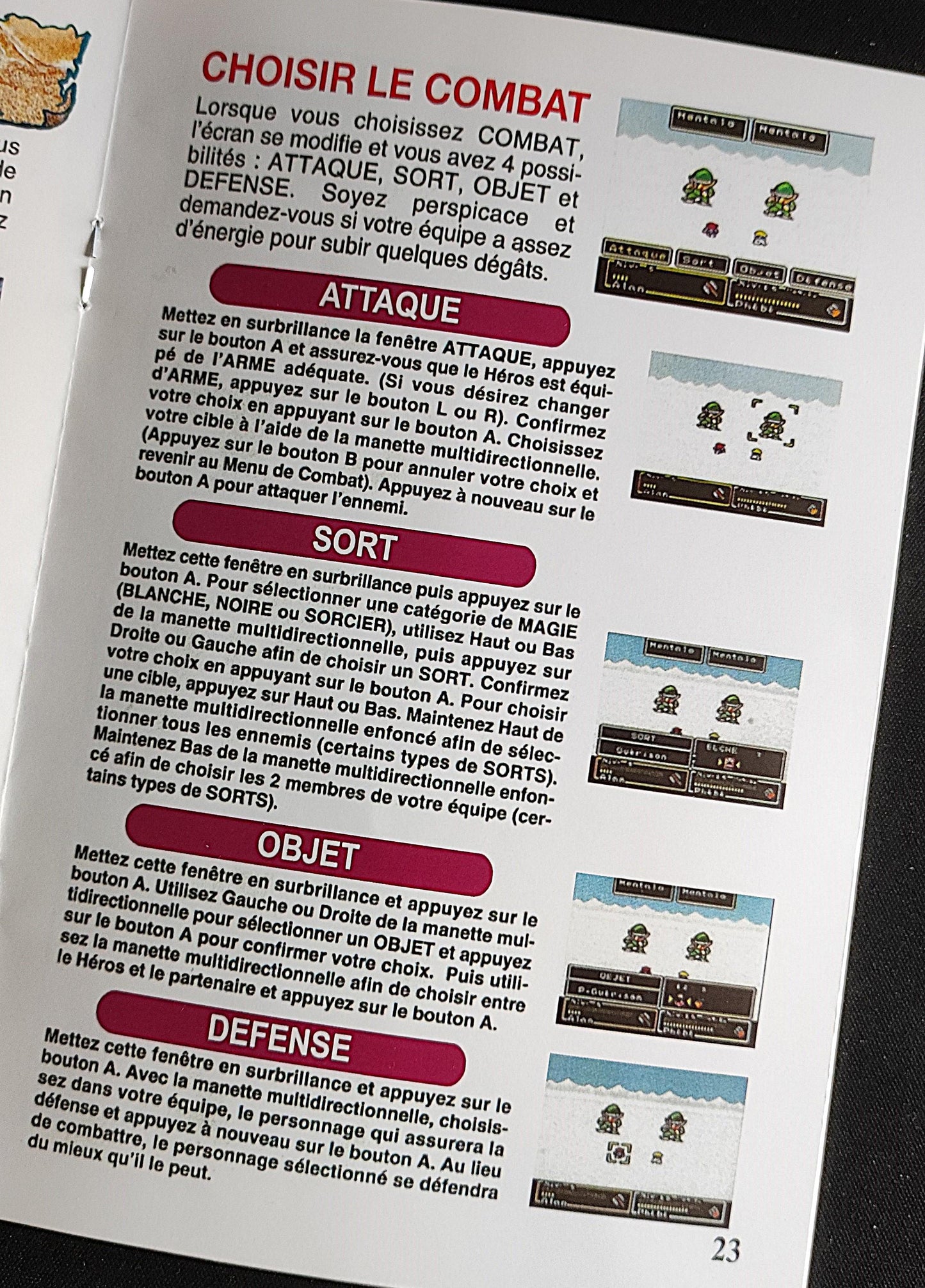 Notice Mystic Quest Legend - SNES - Français -