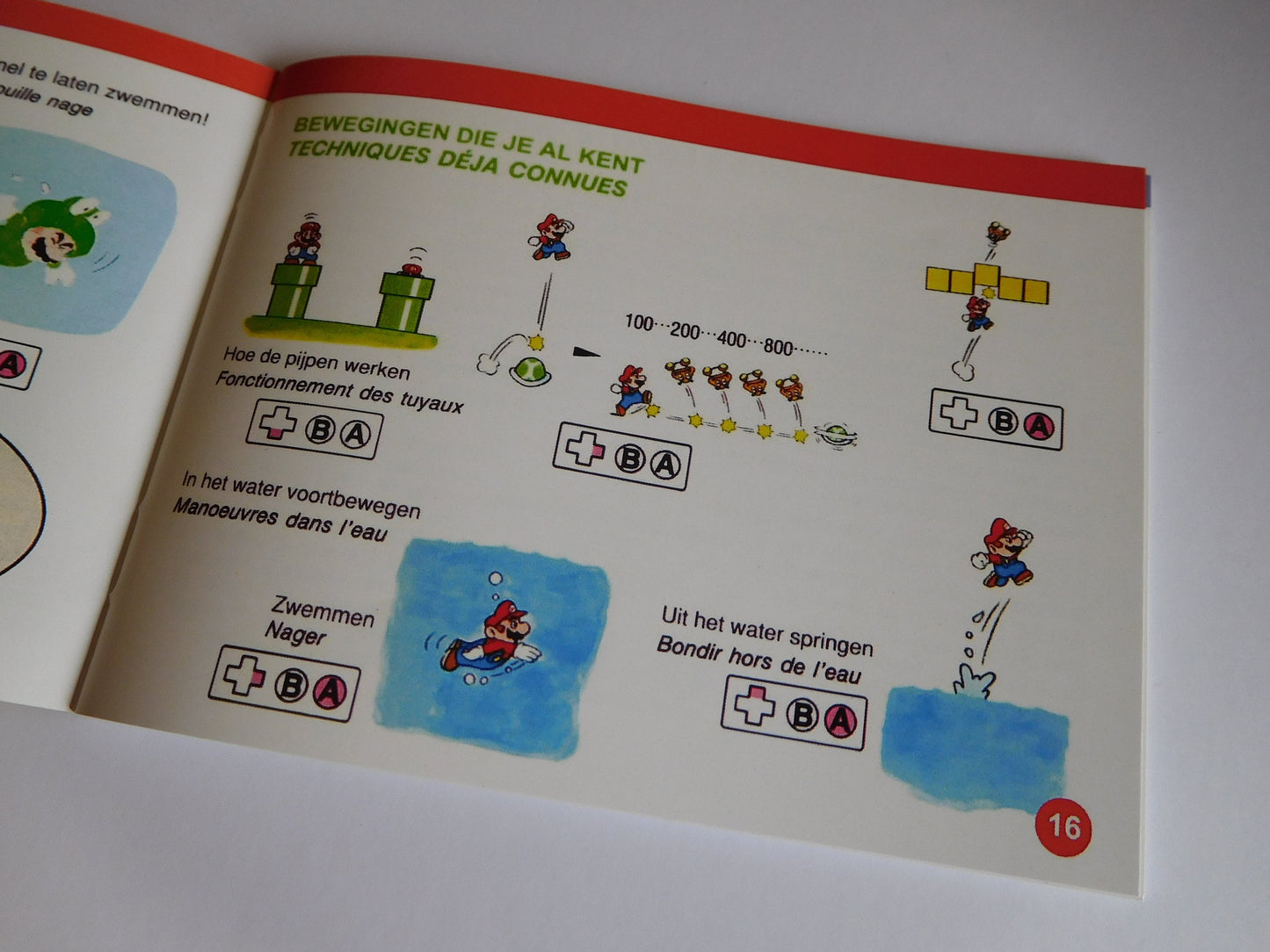 Notice Super Mario Bros. 3 - NES - Français / Néerlandais -