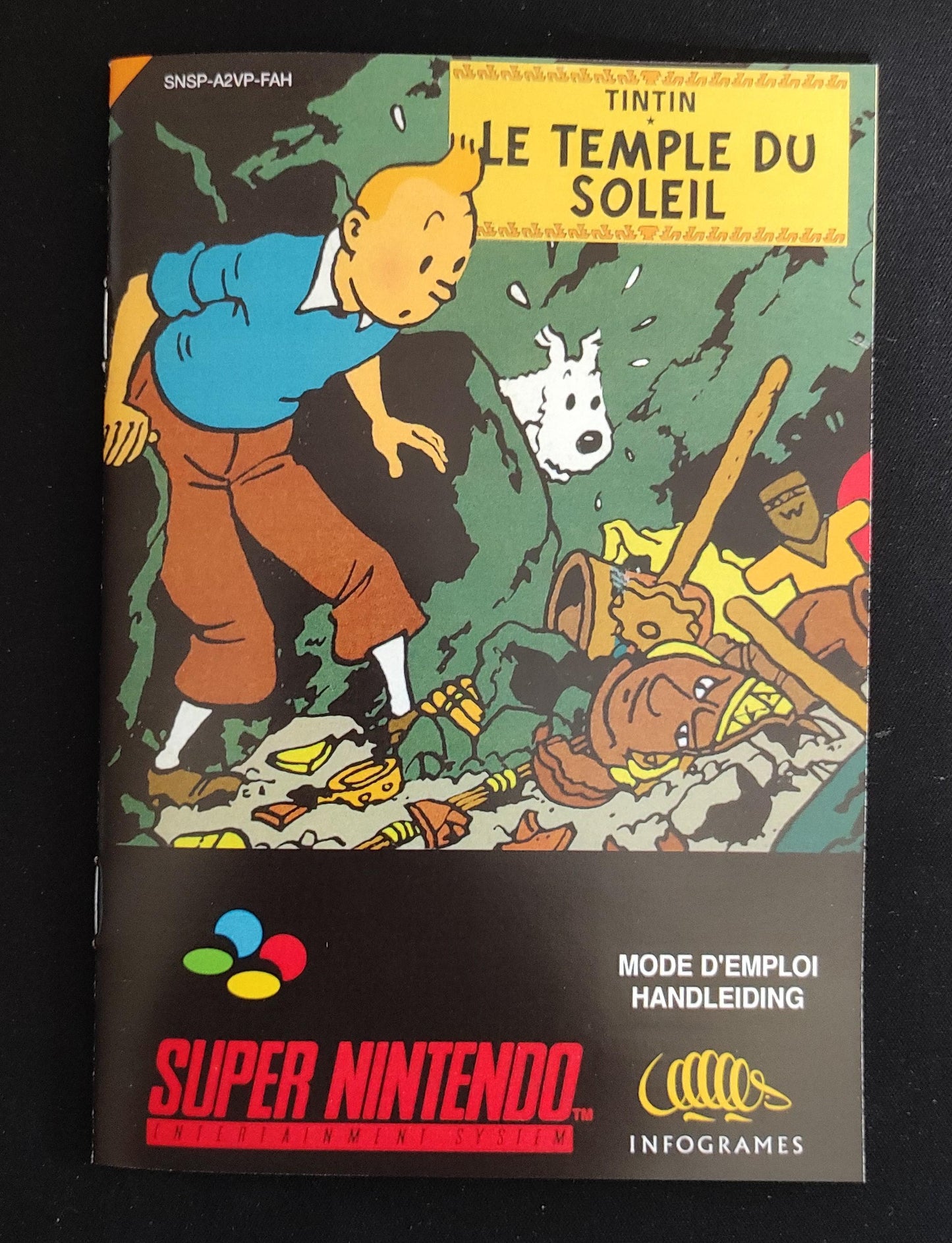 Notice Tintin : Le Temple du Soleil - SNES - Français -