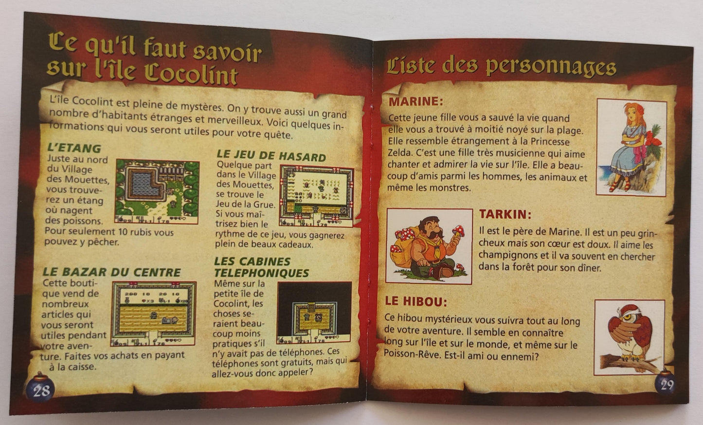 Notice The Legend of Zelda: Link's Awakening - Game Boy - Français