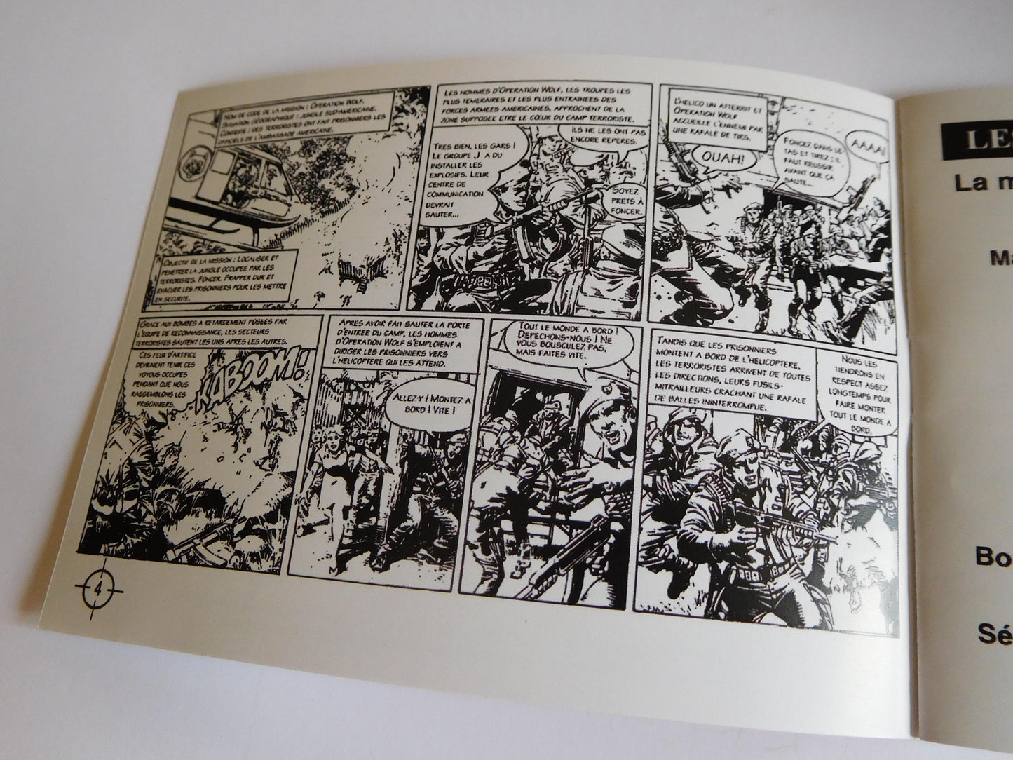 Notice Operation Wolf NES - Français -