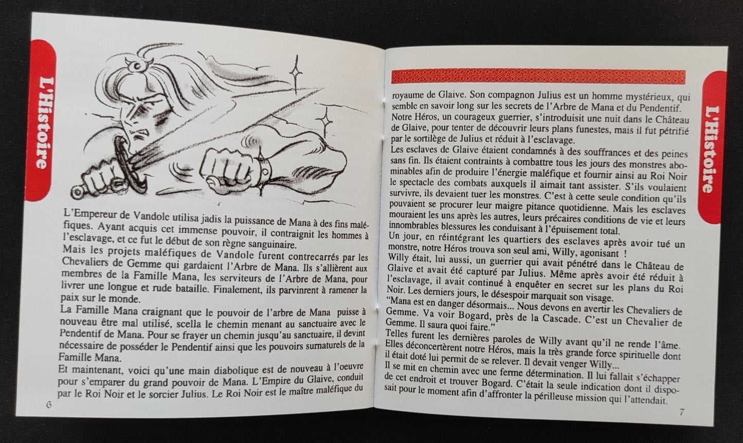 Notice Mystic Quest - Game Boy - Français -