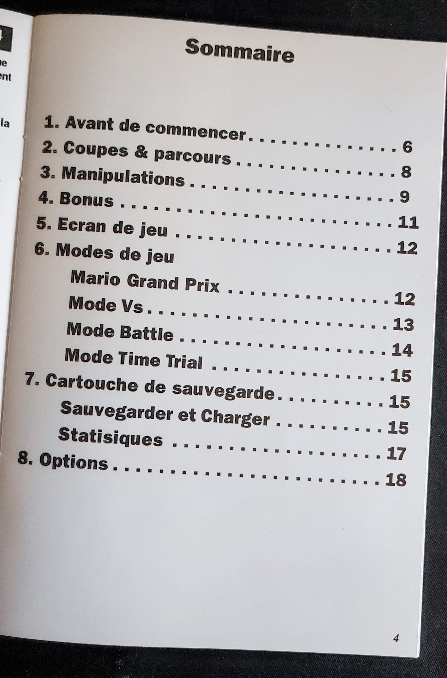Notice Mario Kart 64 - N64 - Français