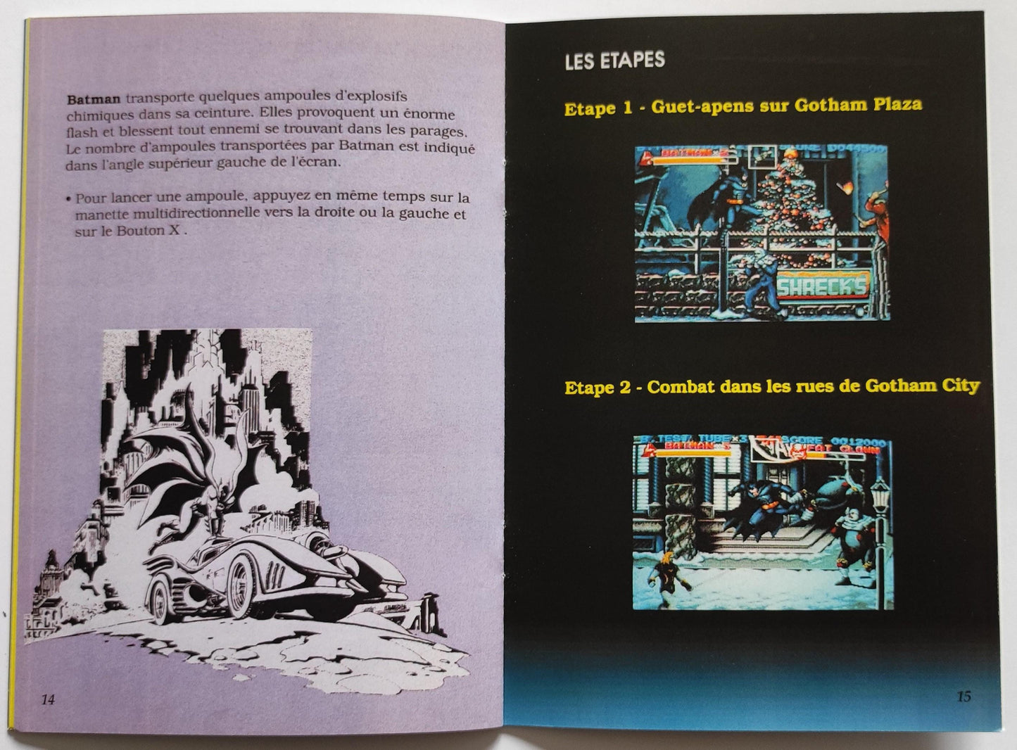 Notice Batman Returns SNES - Français -