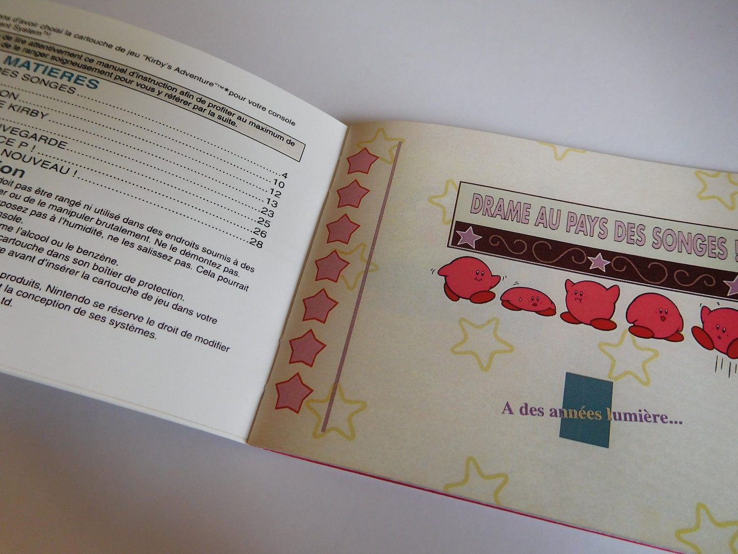 Notice Kirby's Adventure NES - Français -