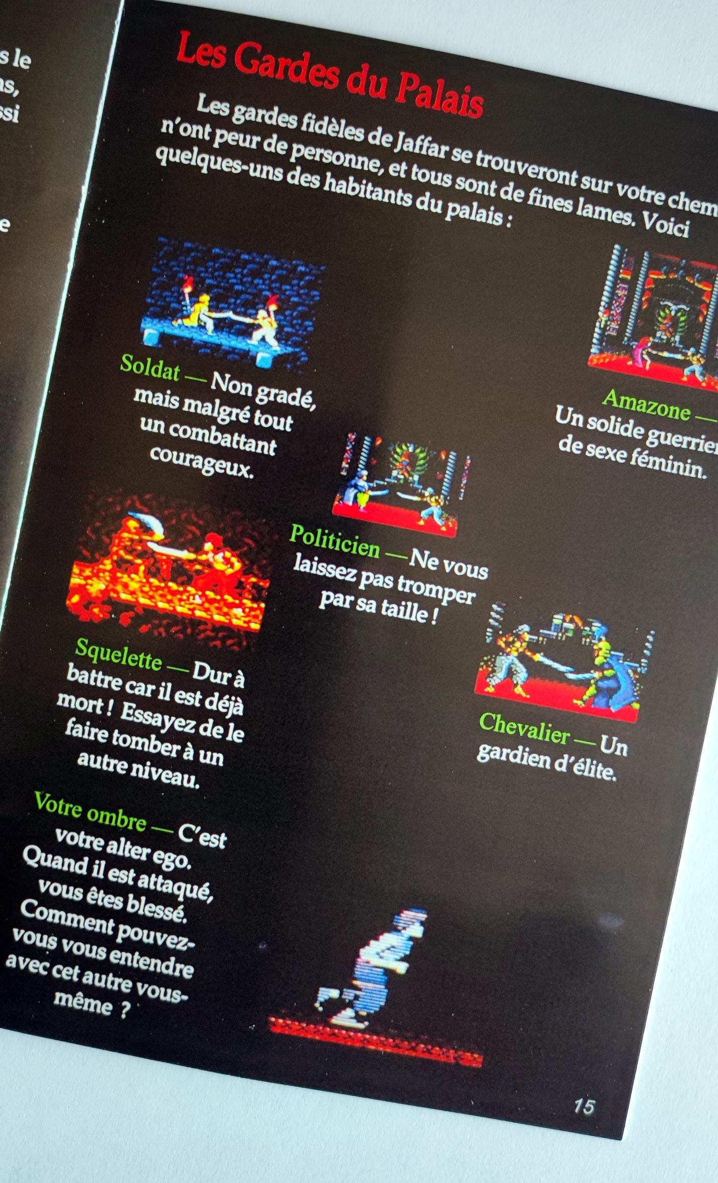 Notice Prince of Persia SNES - Français -