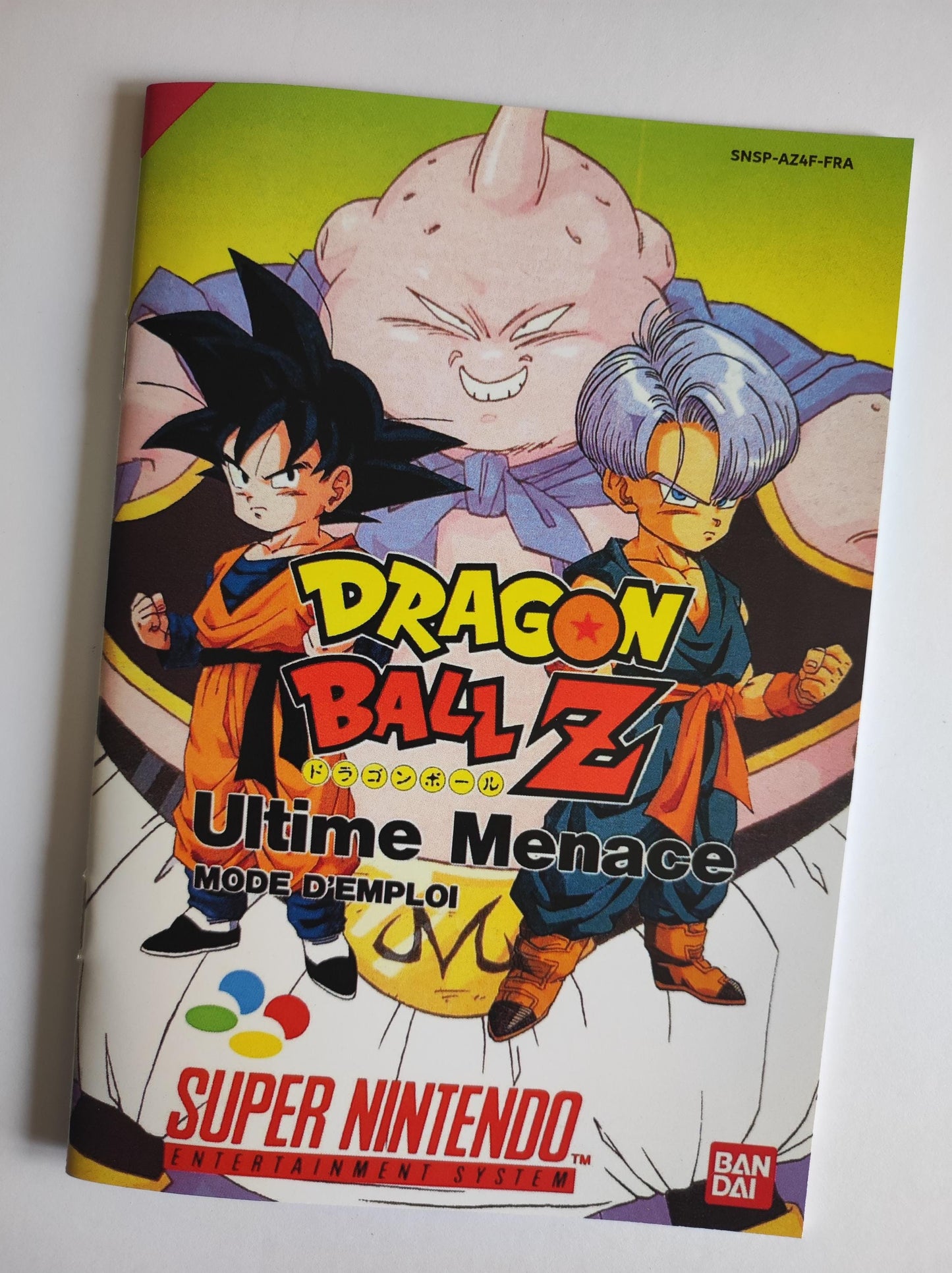 Notice Dragon Ball Z : Ultime Menace SNES - Français -