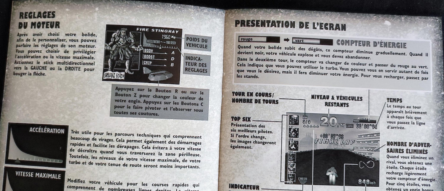 Notice F-Zero X - N64 - Français