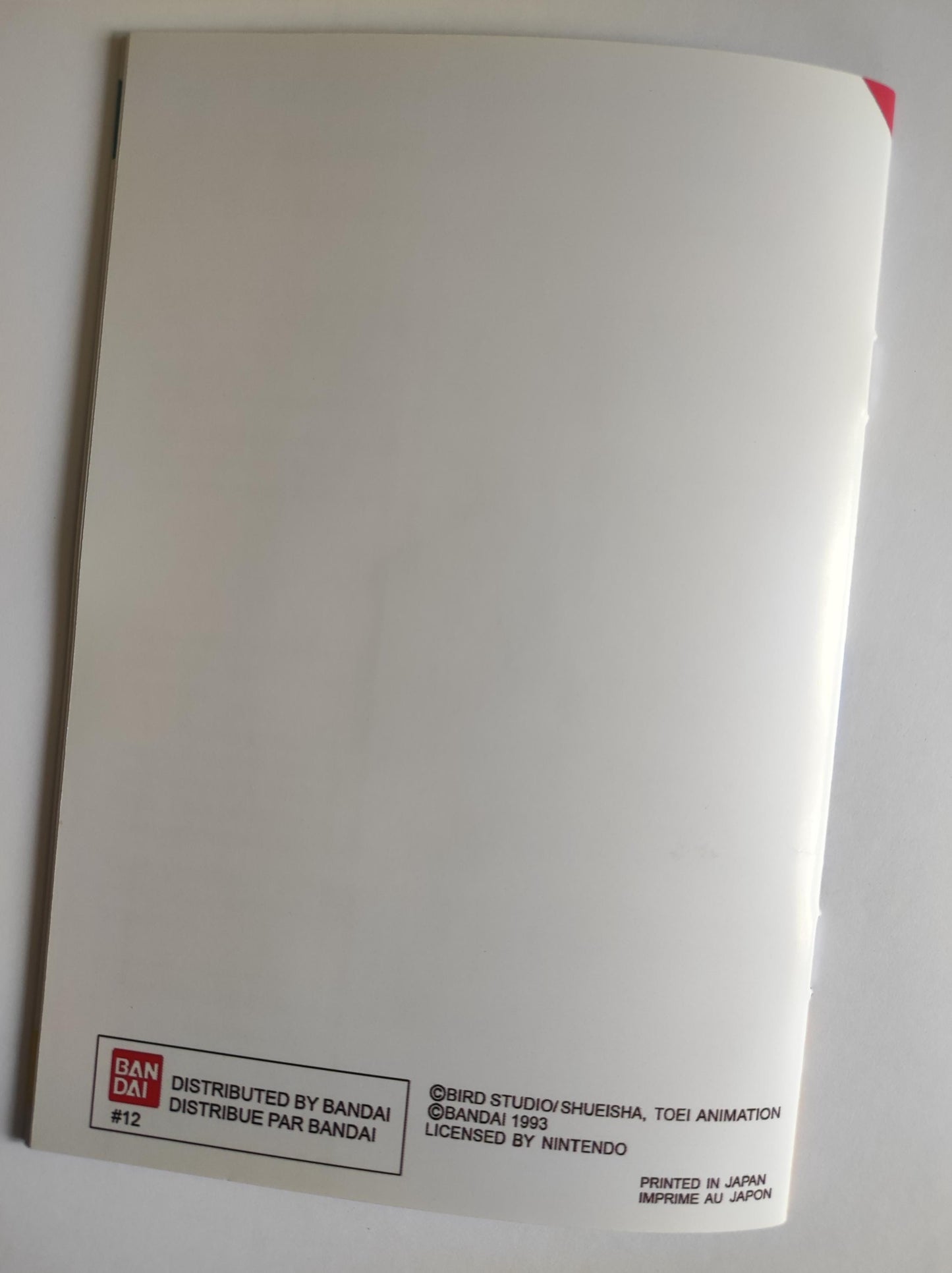 Notice Dragon Ball Z : La Légende Saien SNES - Français -