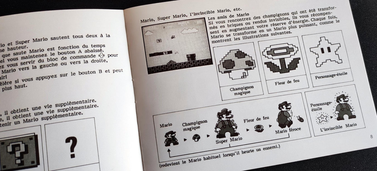 Notice Super Mario Bros. - NES - Français -