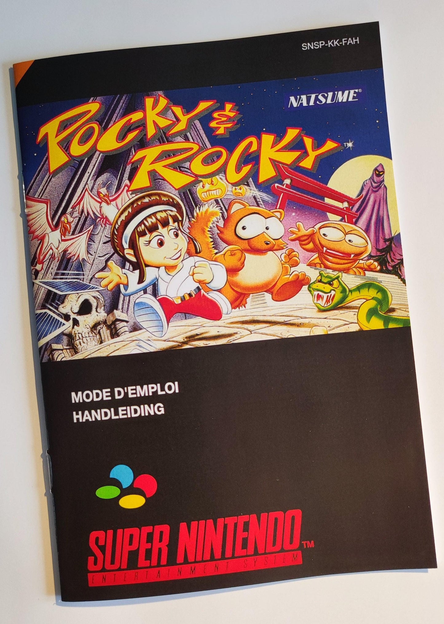 Notice Pocky & Rocky  - SNES - Français -