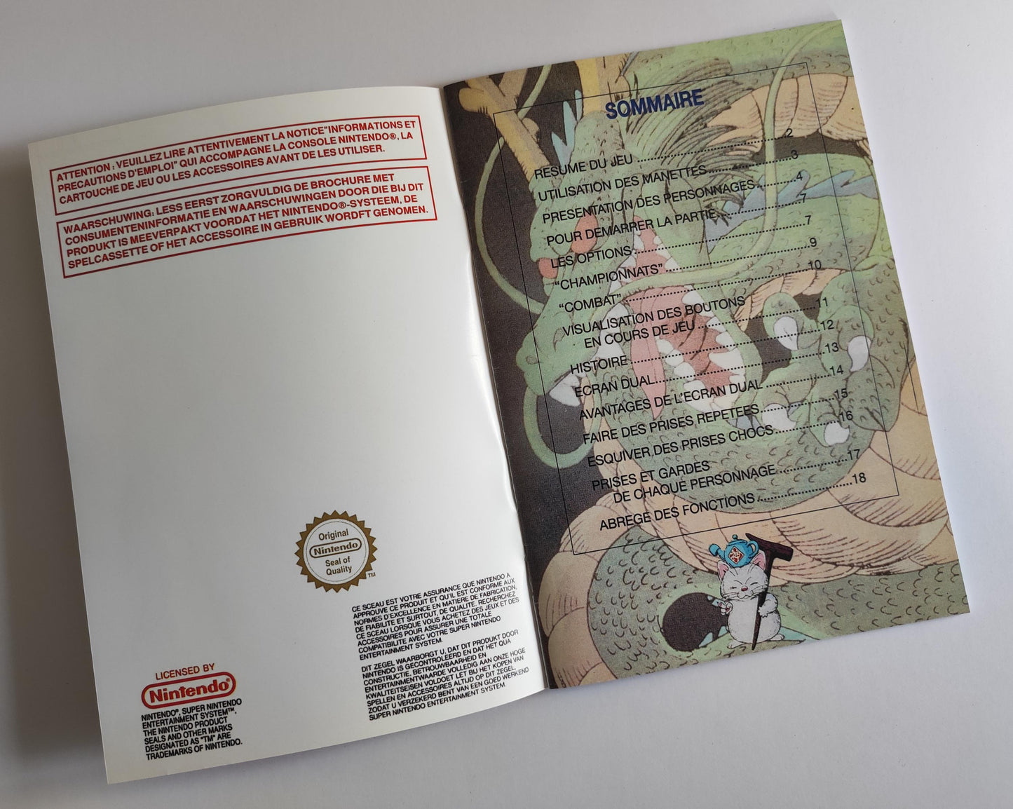 Notice Dragon Ball Z: Super Butoden SNES - Français -