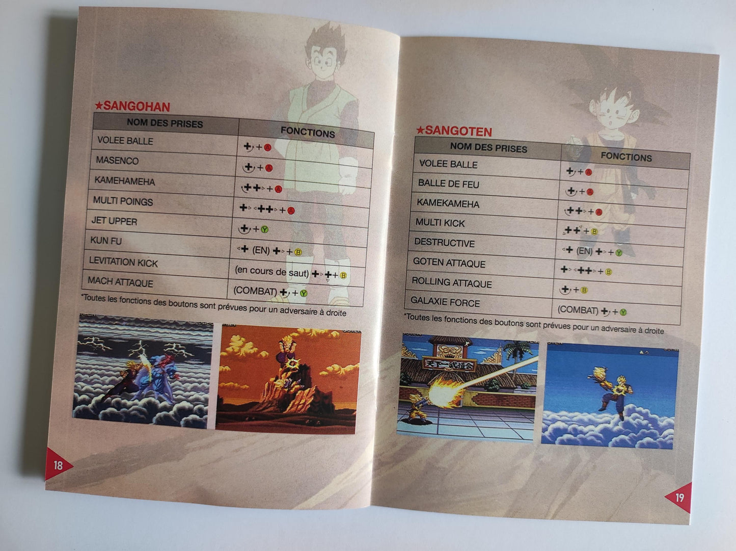 Notice Dragon Ball Z : Ultime Menace SNES - Français -