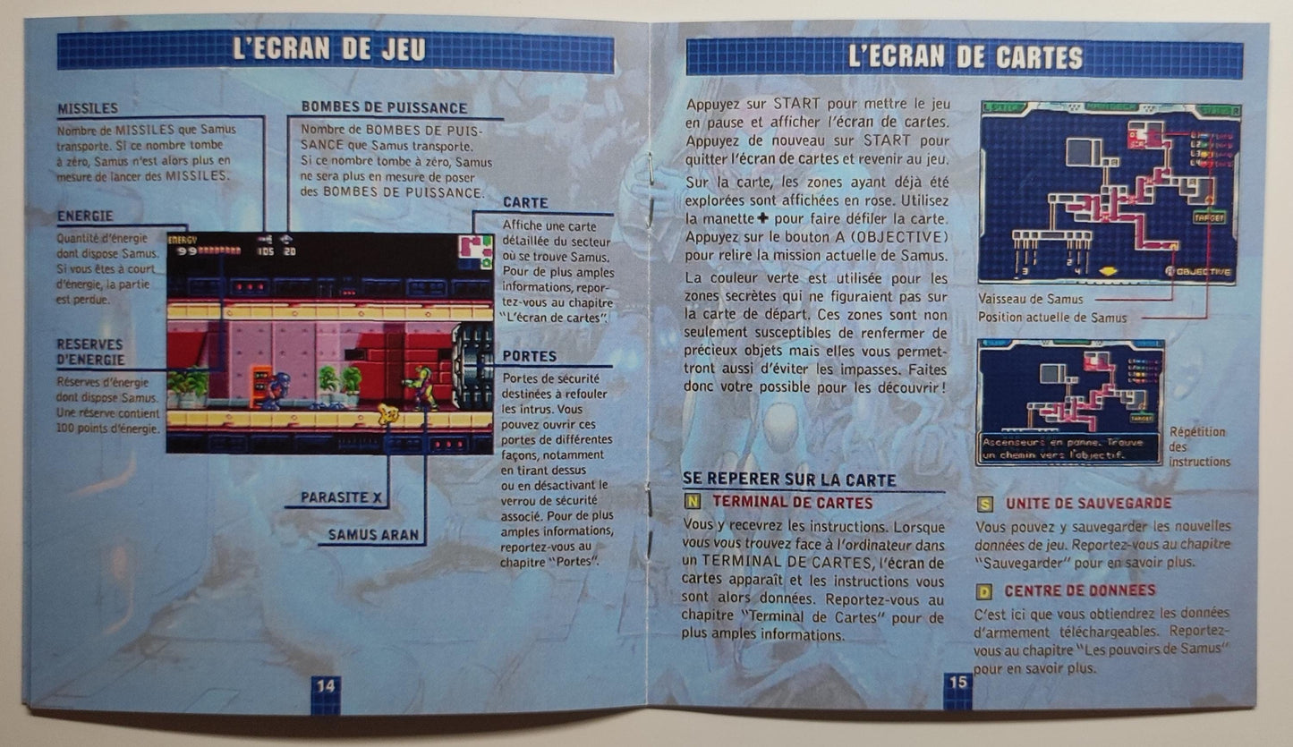 Notice Metroid: Fusion - Game Boy Advance - Français -