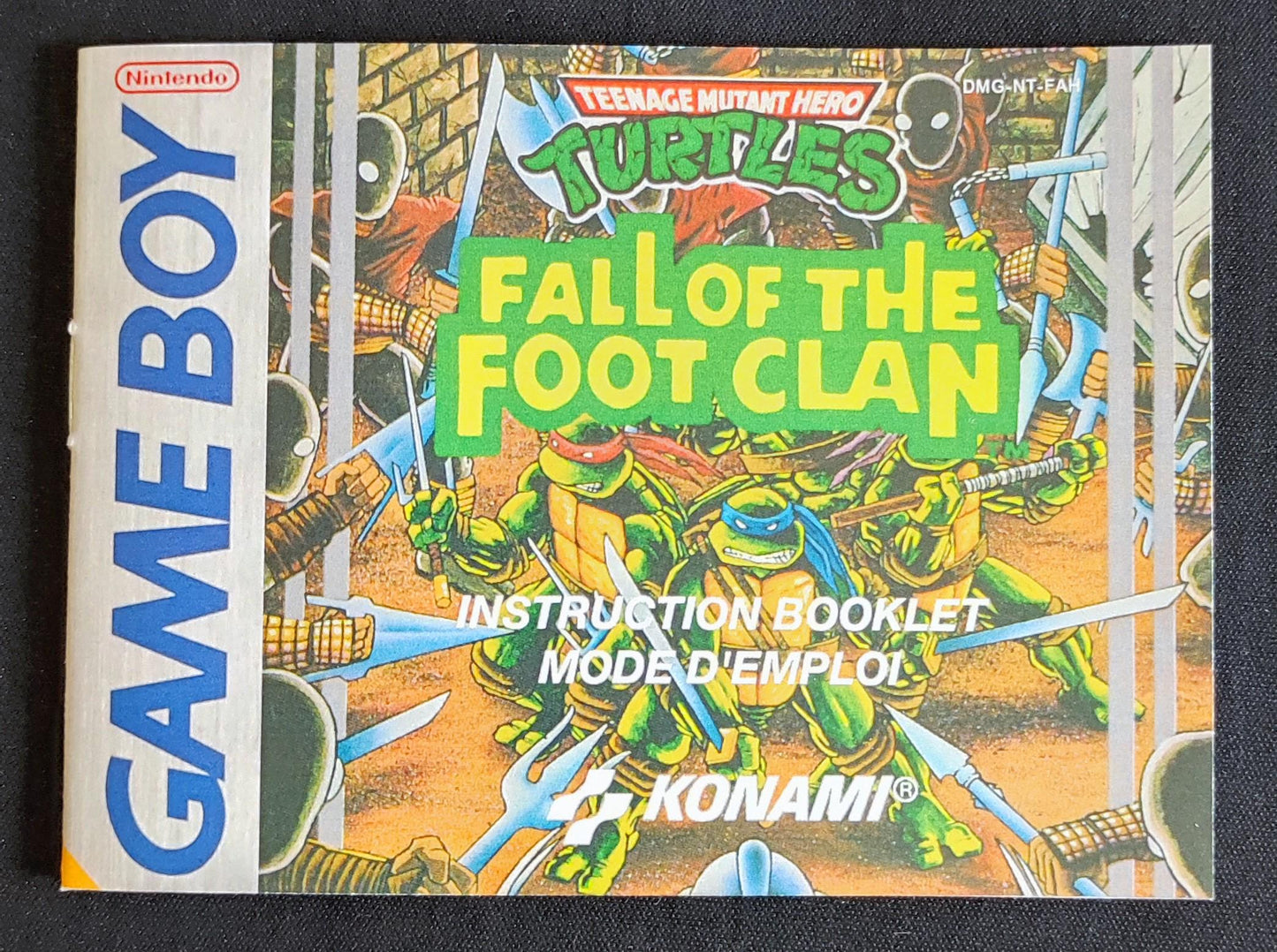 Notice Teenage Mutant Hero Turtles: Fall of the Foot Clan - Game Boy - Français -