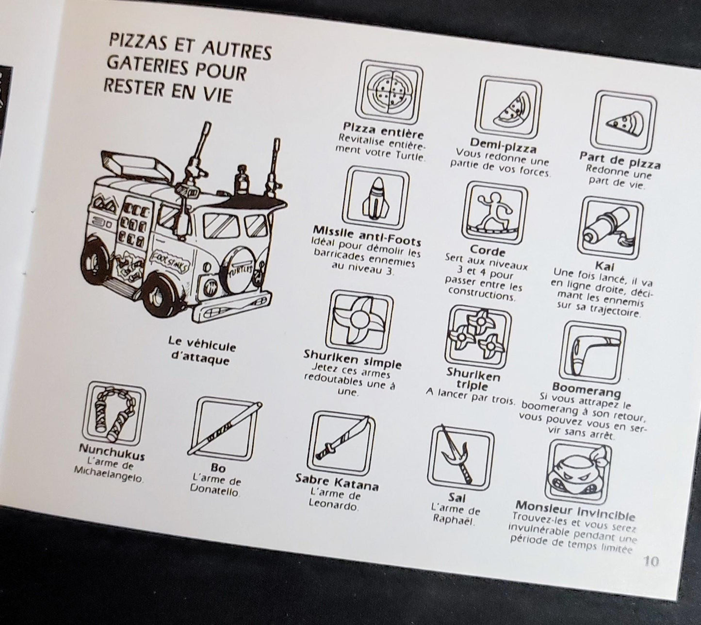 Notice Teenage Mutant Hero Turtles - NES - Français -