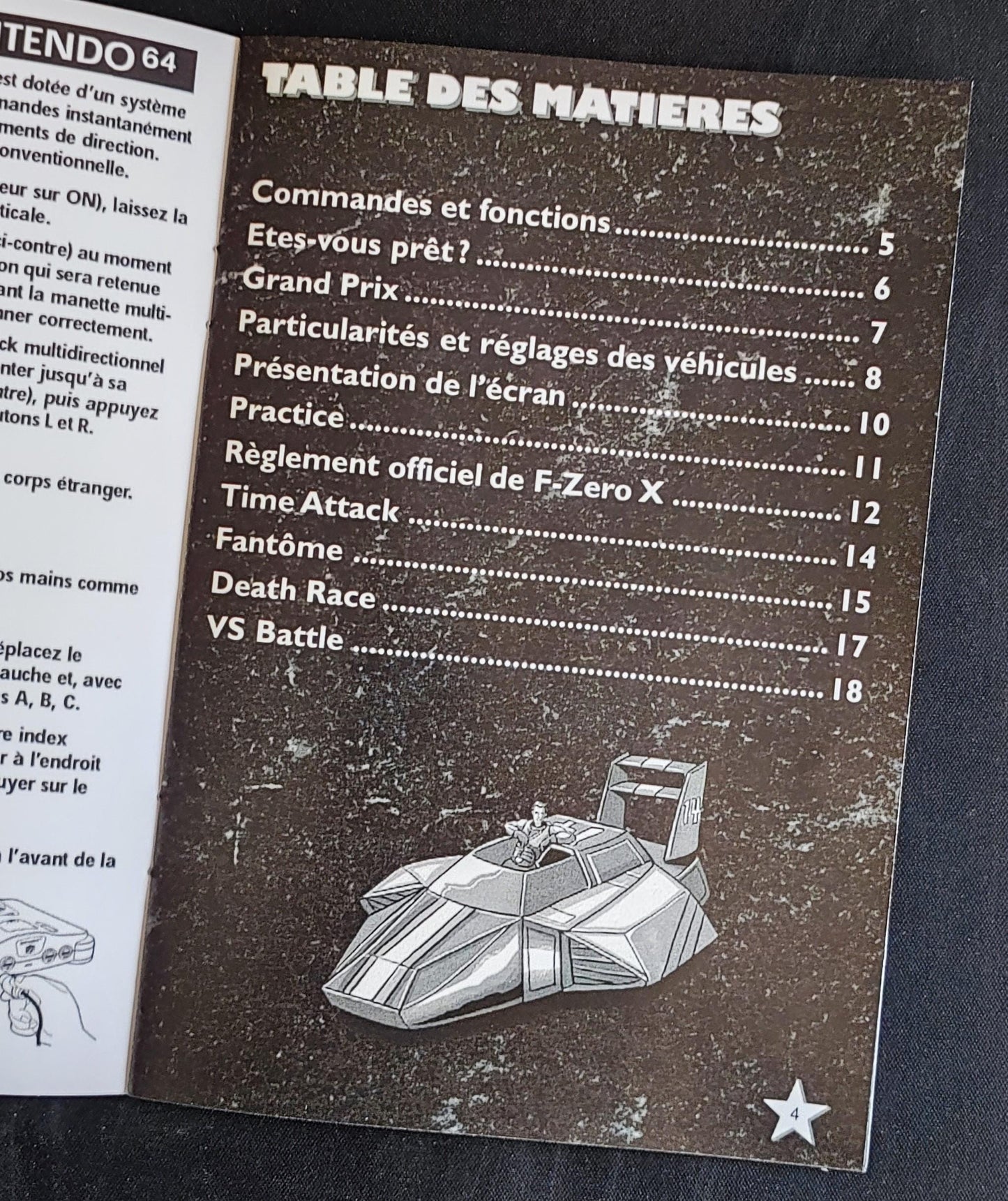 Notice F-Zero X - N64 - Français