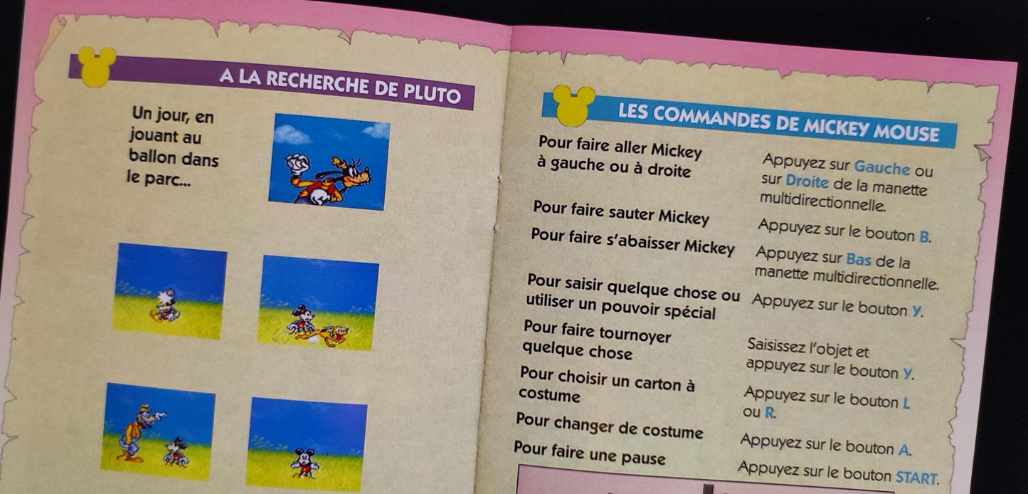 Notice The Magical Quest starring Mickey Mouse - SNES - Français -