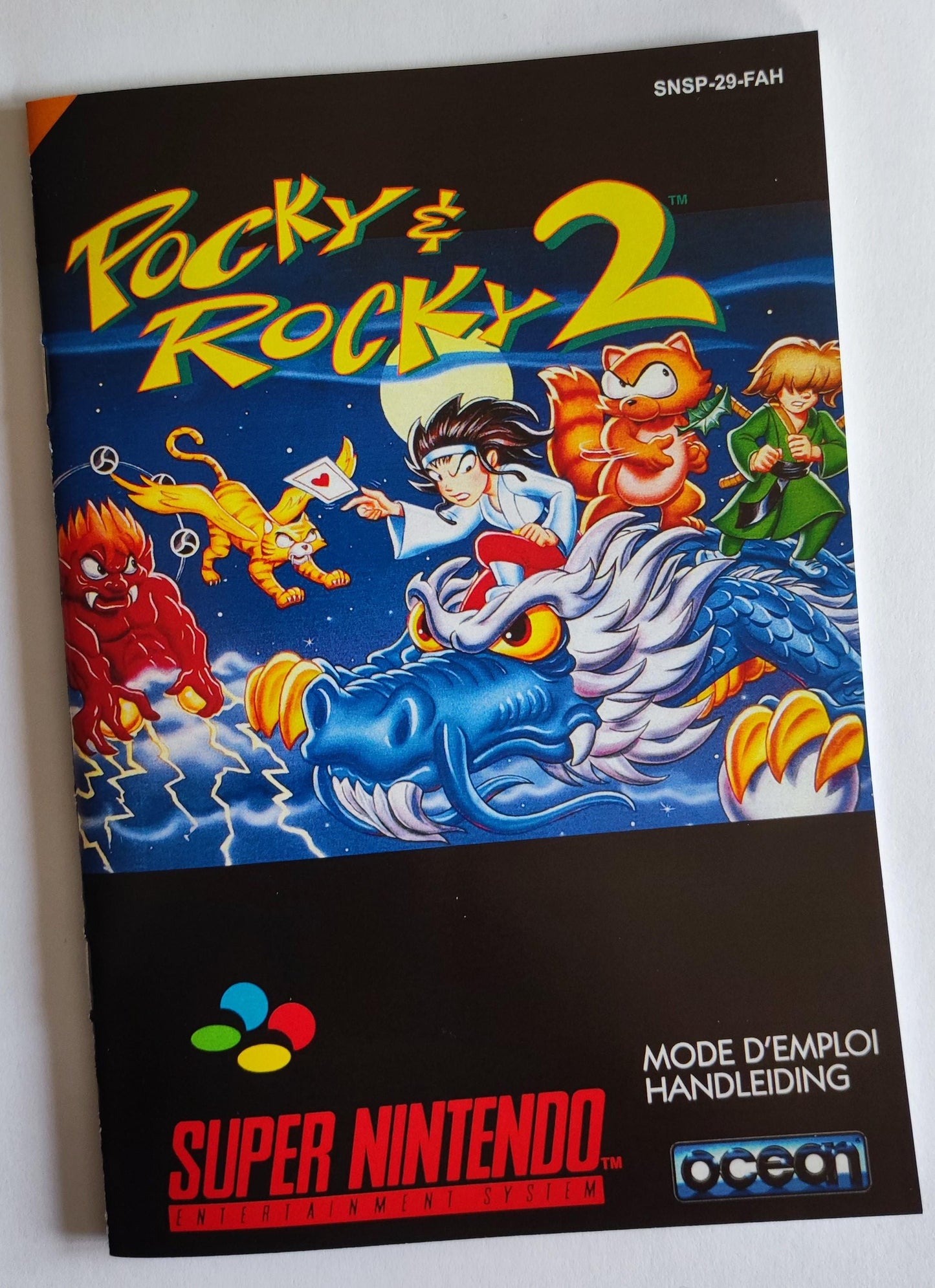 Notice Pocky & Rocky 2 - SNES - Français -