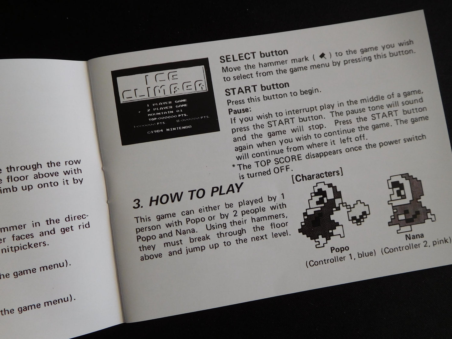 Notice Ice Climber - ASD - NES - Français/Anglais -