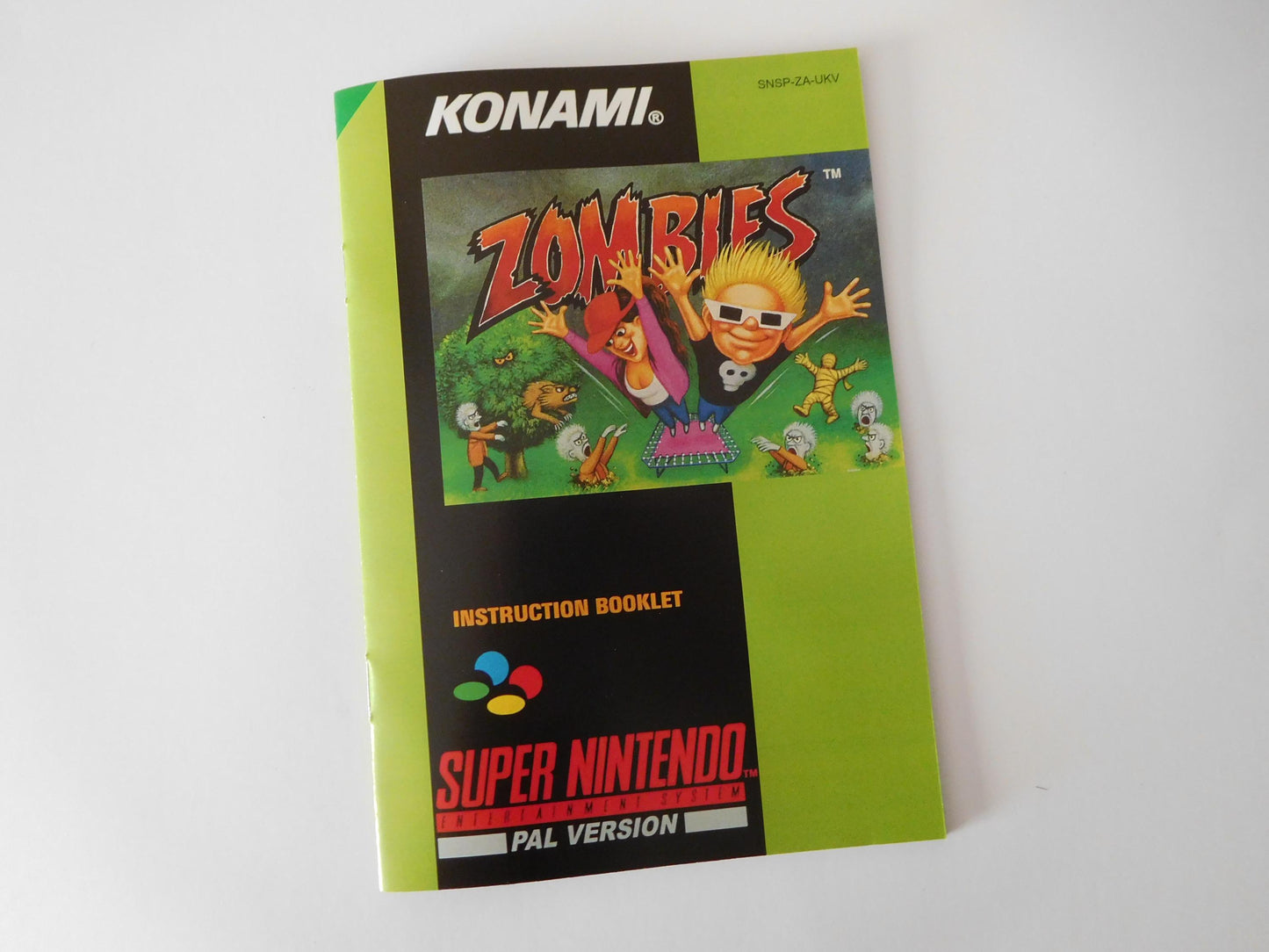 Notice Zombies UKV - SNES - Anglais -