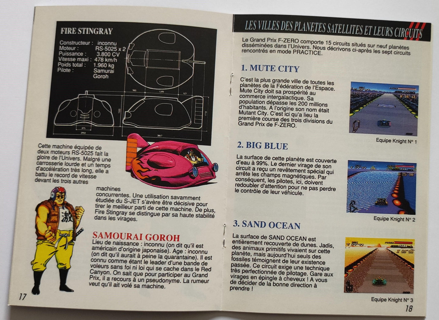 Notice F-Zero SNES - Français -