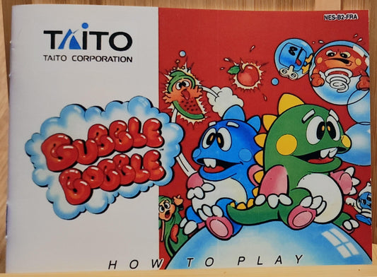 Notice Bubble Bobble NES - Français -
