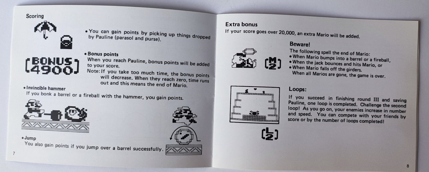 Notice Donkey Kong- ASD - NES - Français/Anglais -