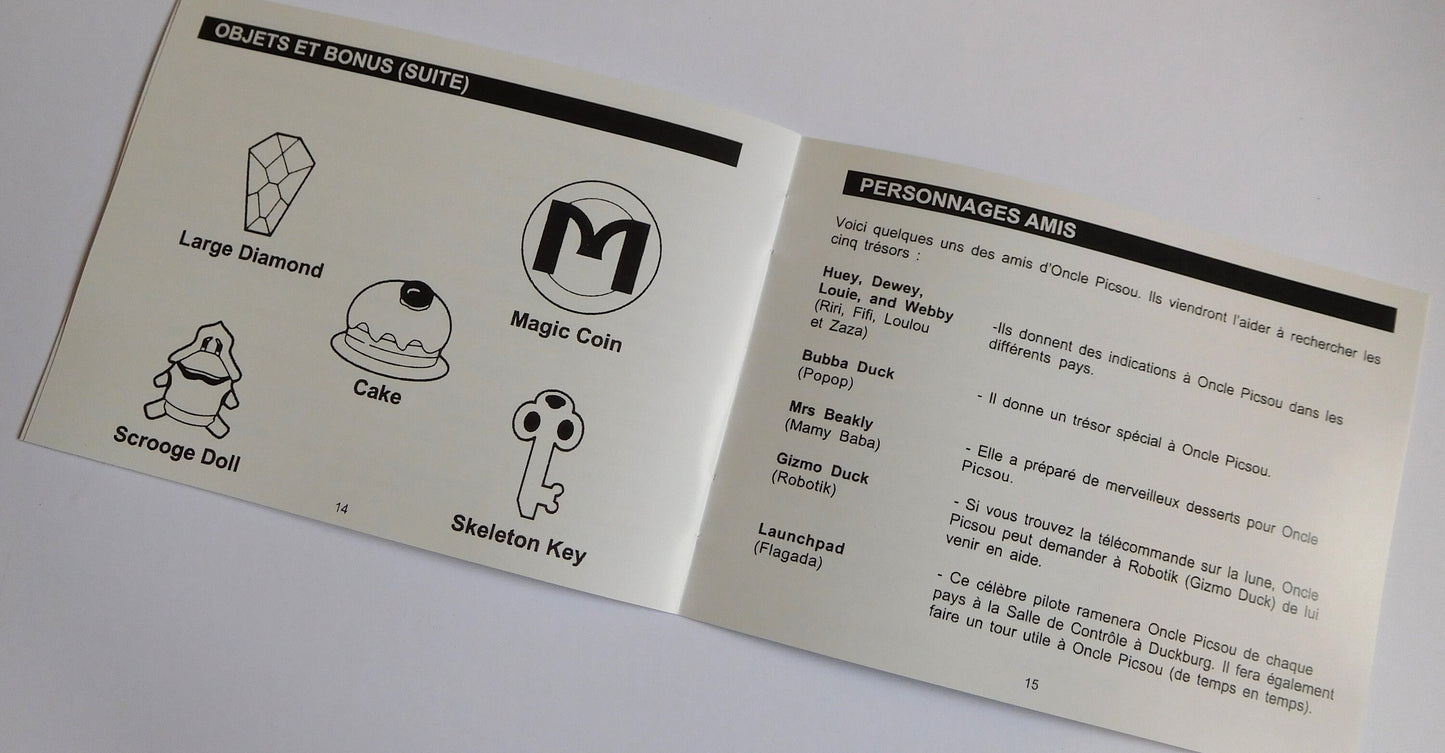 Notice Disney's DuckTales NES - Français -