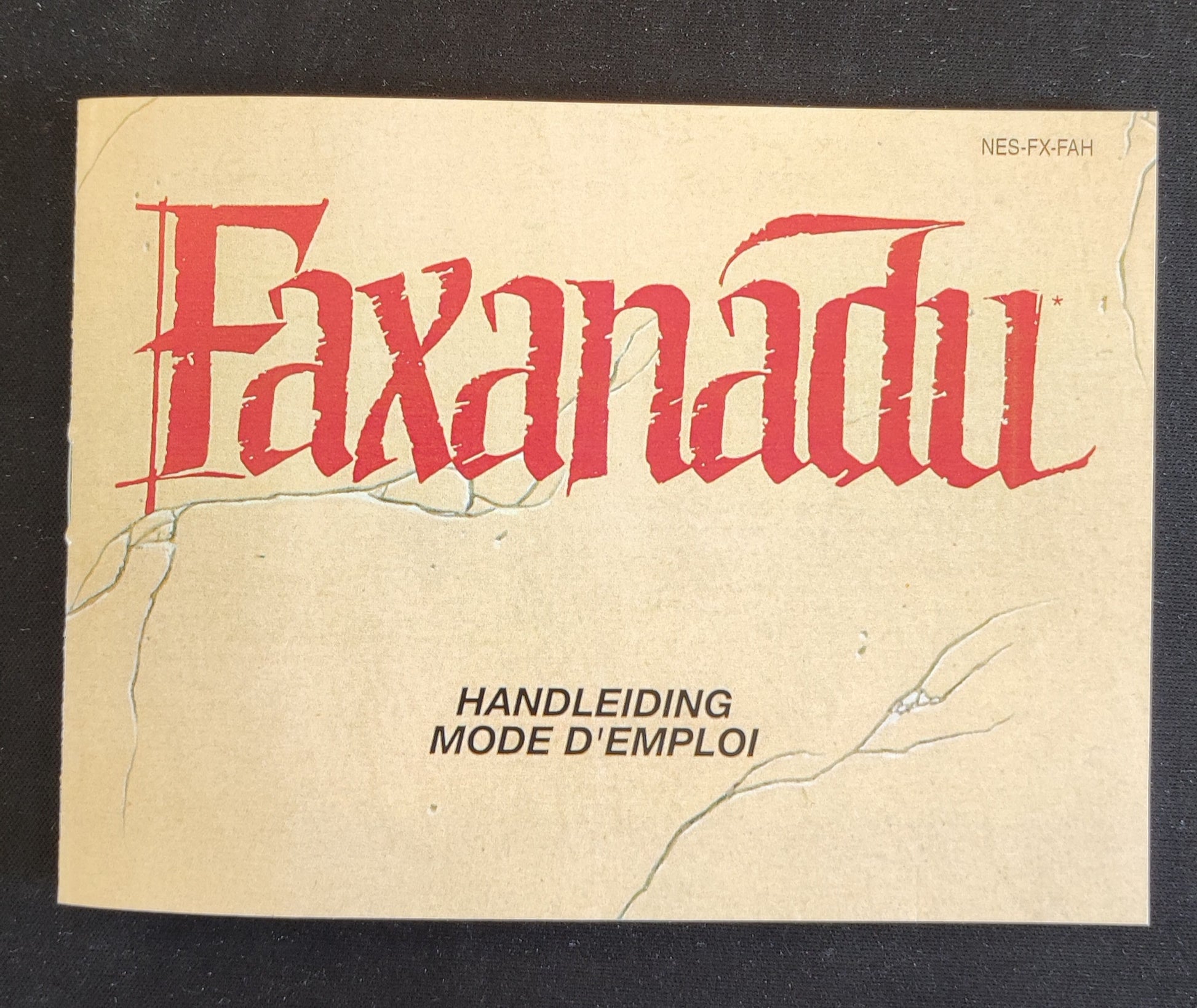 Notice Faxanadu NES - Français / Néerlandais - RGUNIVERSE STORE